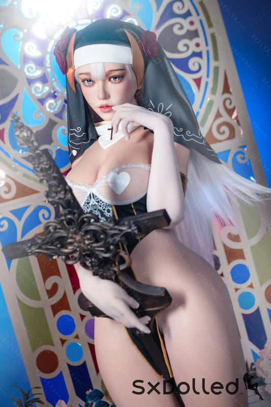 Nymphaea A (K Cup) (155cm) | Sexy Asian Nun Sex Doll | Bezlya K Cup / 155cm / White Sex Doll