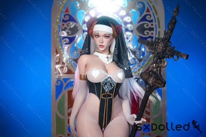 Nymphaea A (K Cup) (155cm) | Sexy Asian Nun Sex Doll | Bezlya K Cup / 155cm / White Sex Doll