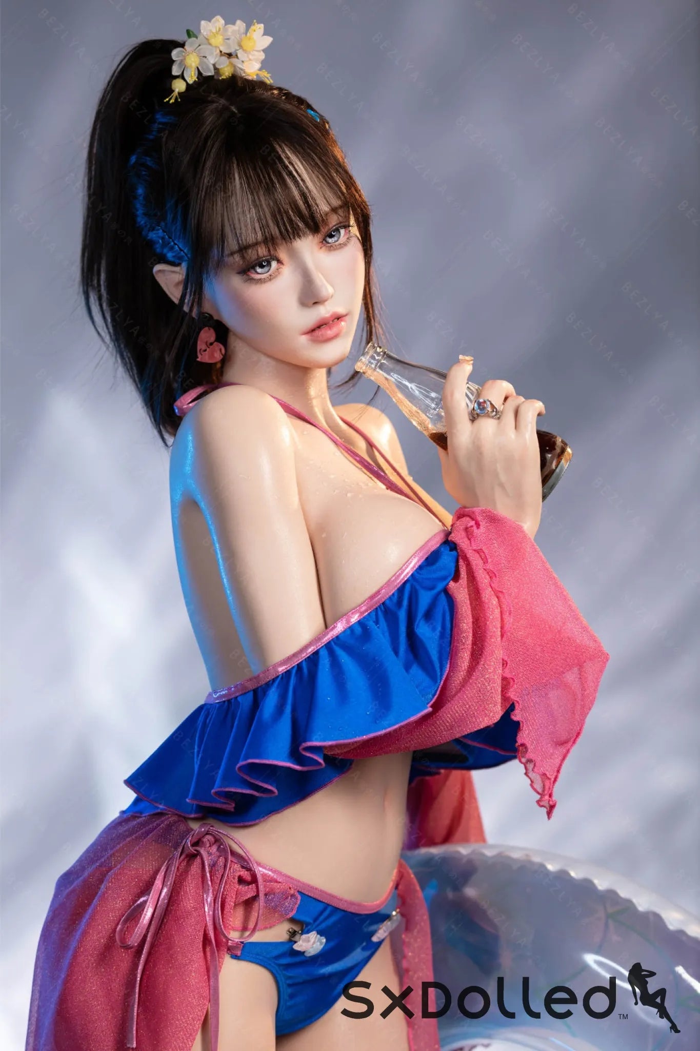 Nymphaea B (K Cup) (155cm) | Sexy Asian Swimsuit Sex Doll | Bezlya K Cup / 155cm / Brunette Sex Doll