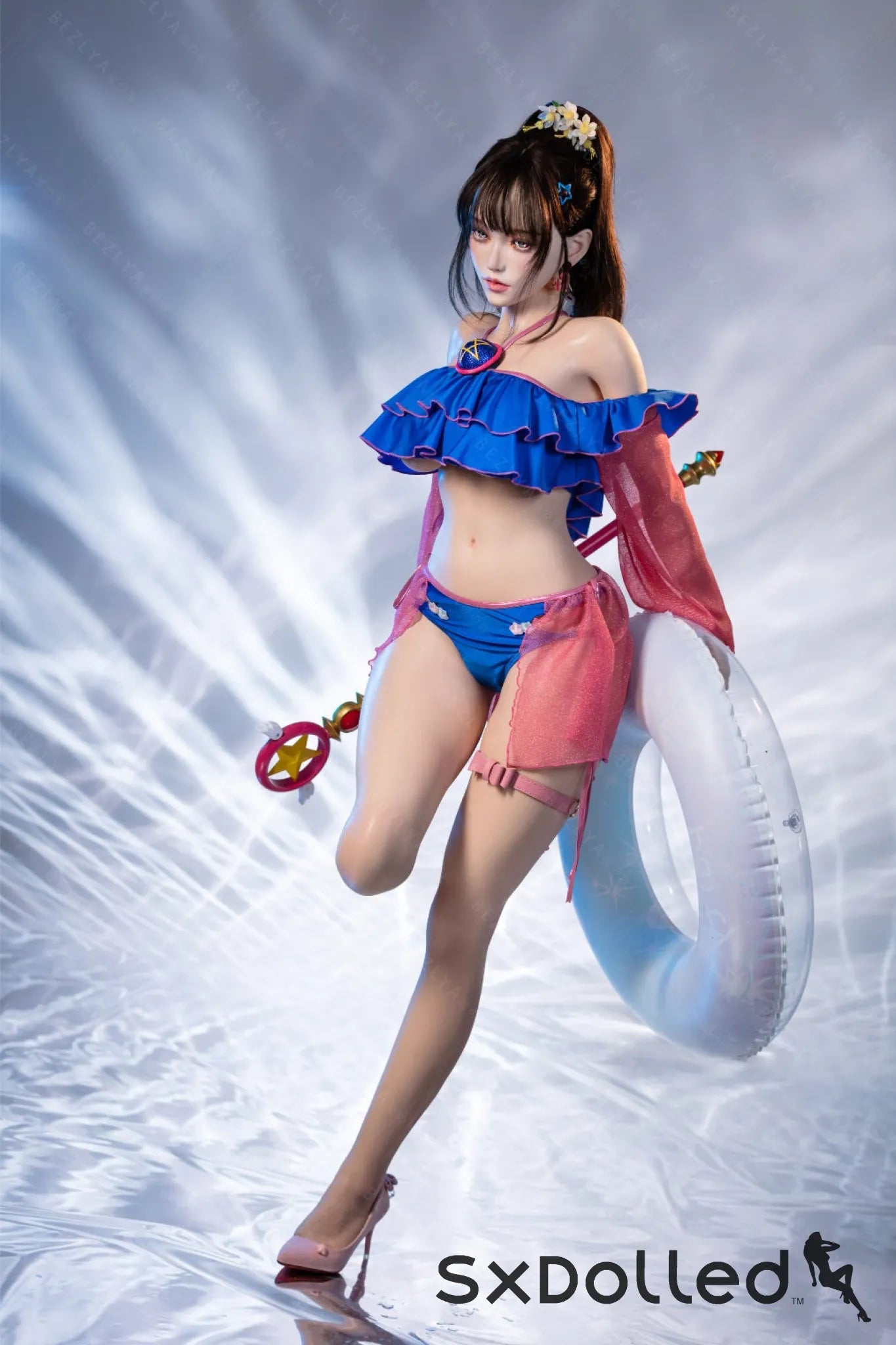 Nymphaea B (K Cup) (155cm) | Sexy Asian Swimsuit Sex Doll | Bezlya K Cup / 155cm / Brunette Sex Doll