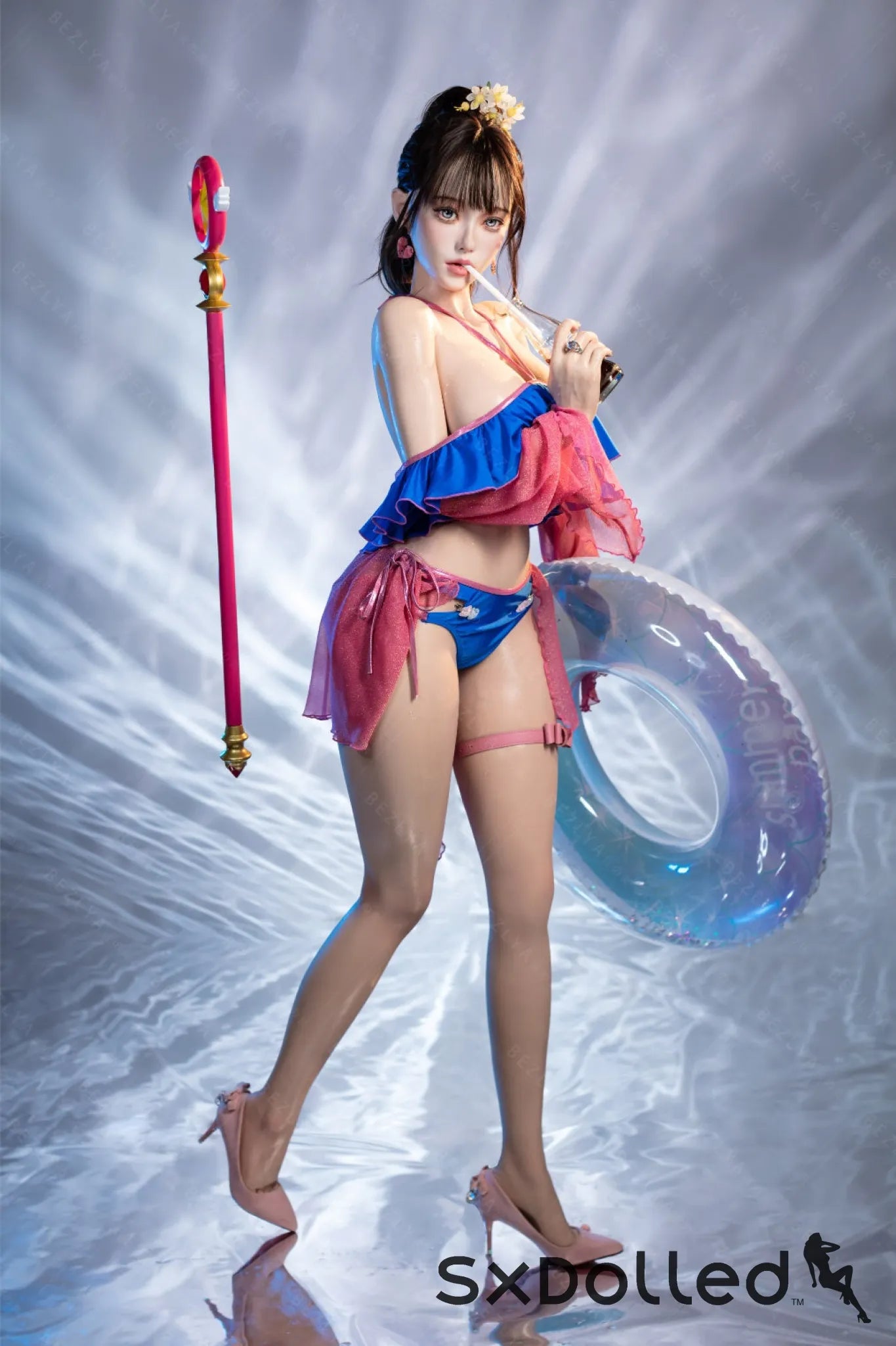Nymphaea B (K Cup) (155cm) | Sexy Asian Swimsuit Sex Doll | Bezlya K Cup / 155cm / Brunette Sex Doll