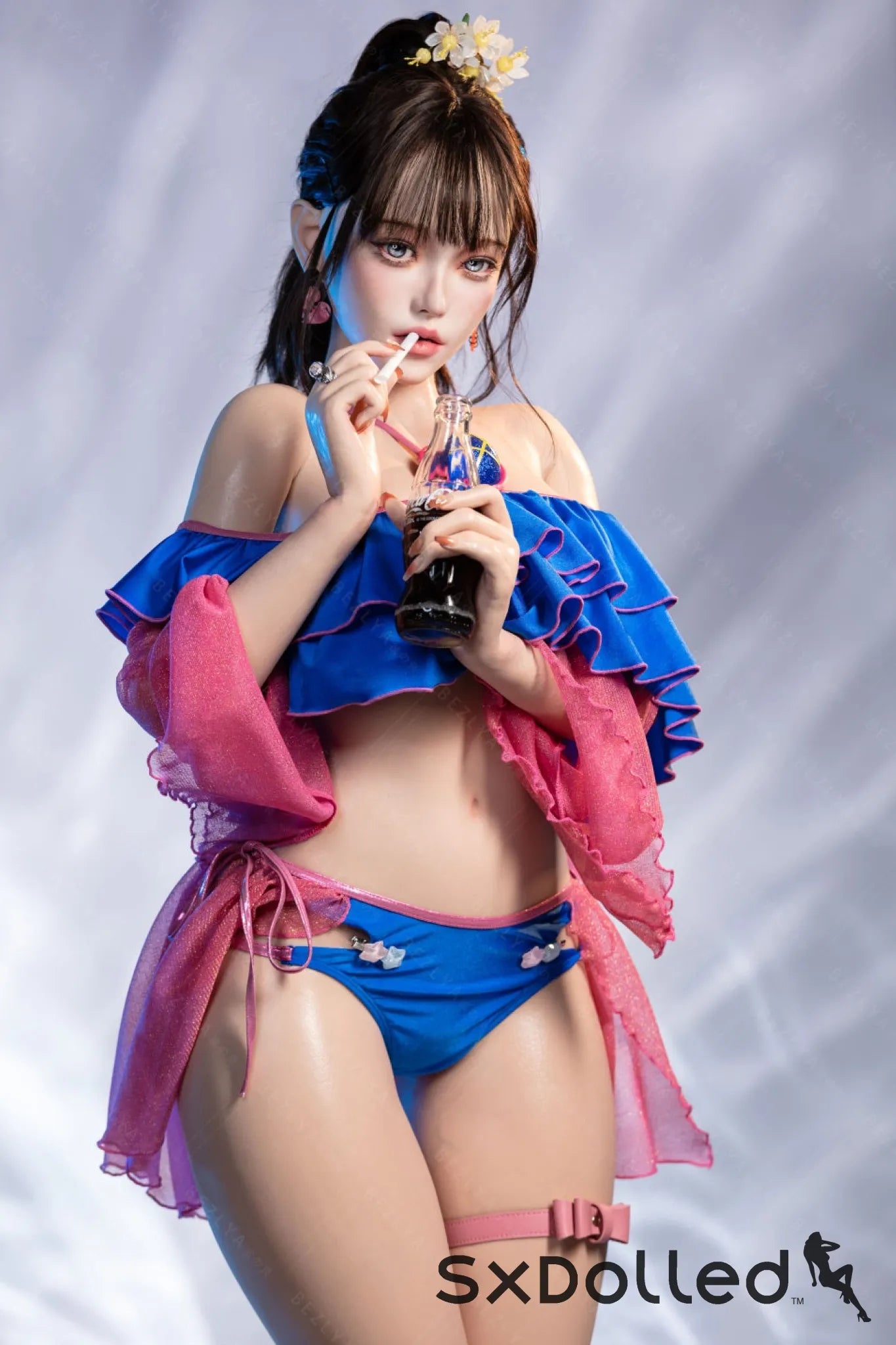 Nymphaea B (K Cup) (155cm) | Sexy Asian Swimsuit Sex Doll | Bezlya K Cup / 155cm / Brunette Sex Doll