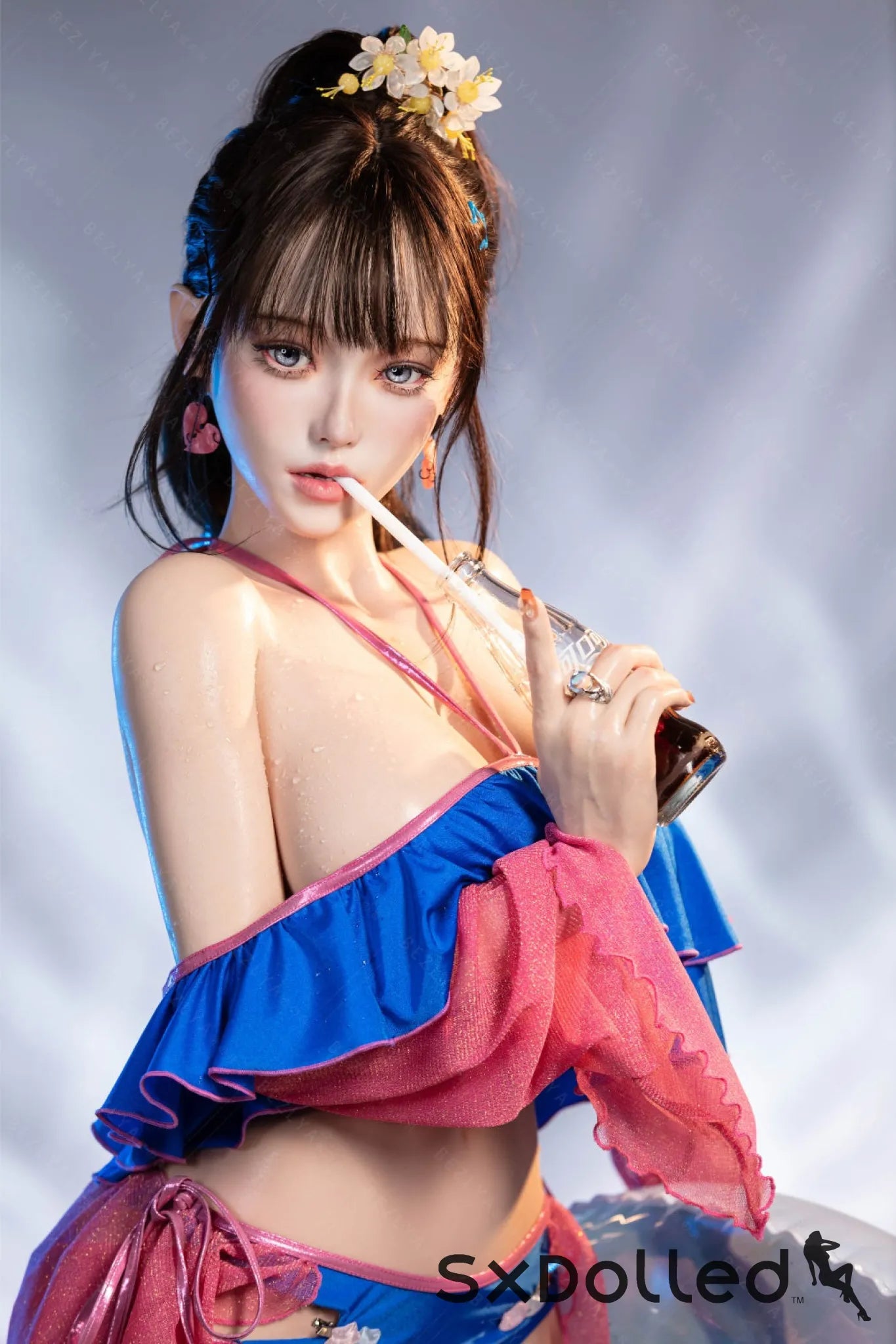 Nymphaea B (K Cup) (155cm) | Sexy Asian Swimsuit Sex Doll | Bezlya K Cup / 155cm / Brunette Sex Doll
