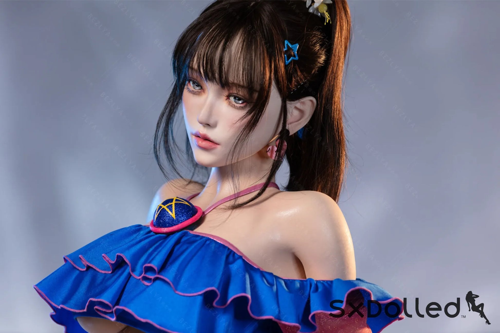 Nymphaea B (K Cup) (155cm) | Sexy Asian Swimsuit Sex Doll | Bezlya K Cup / 155cm / Brunette Sex Doll