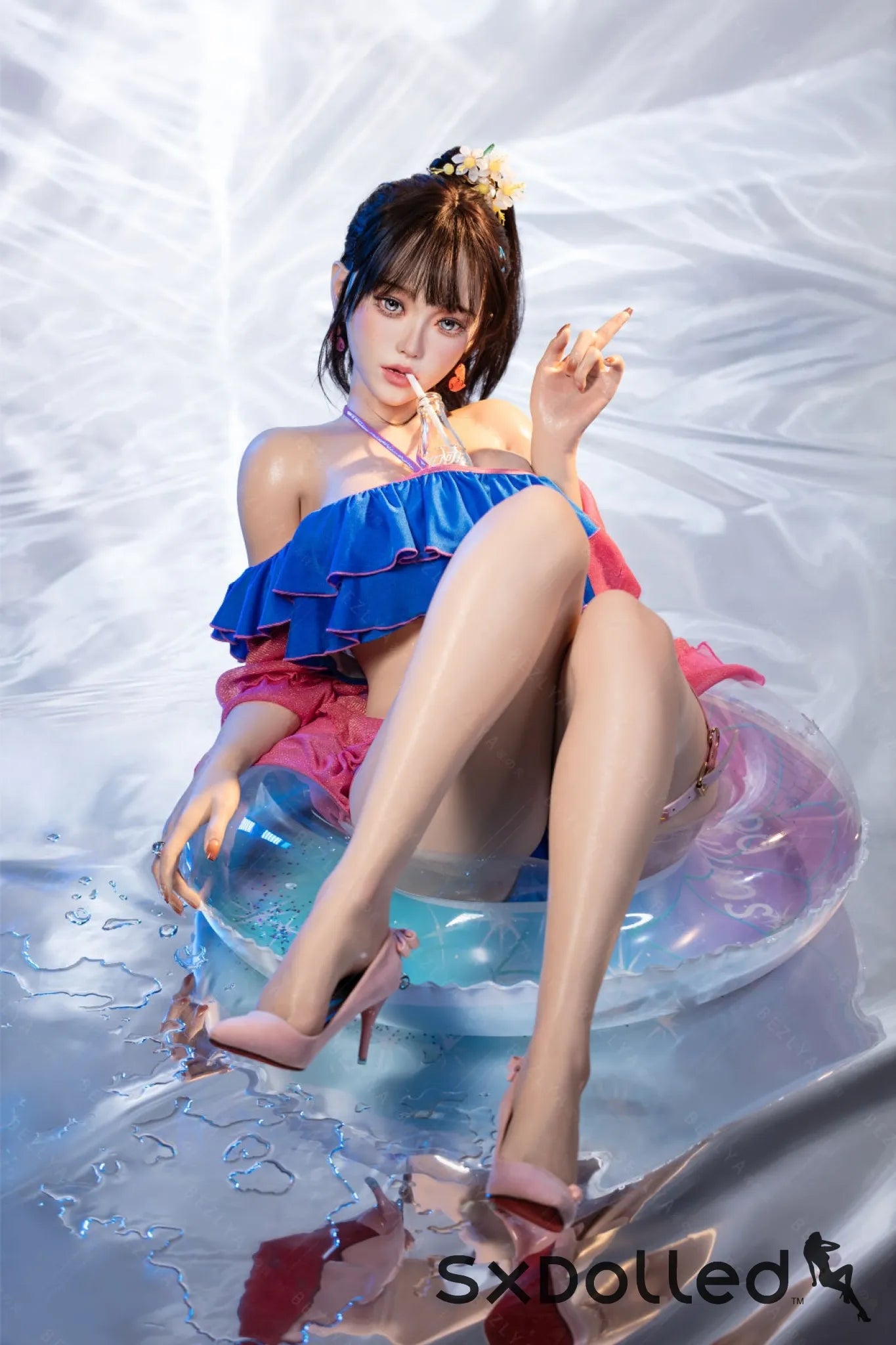 Nymphaea B (K Cup) (155cm) | Sexy Asian Swimsuit Sex Doll | Bezlya K Cup / 155cm / Brunette Sex Doll
