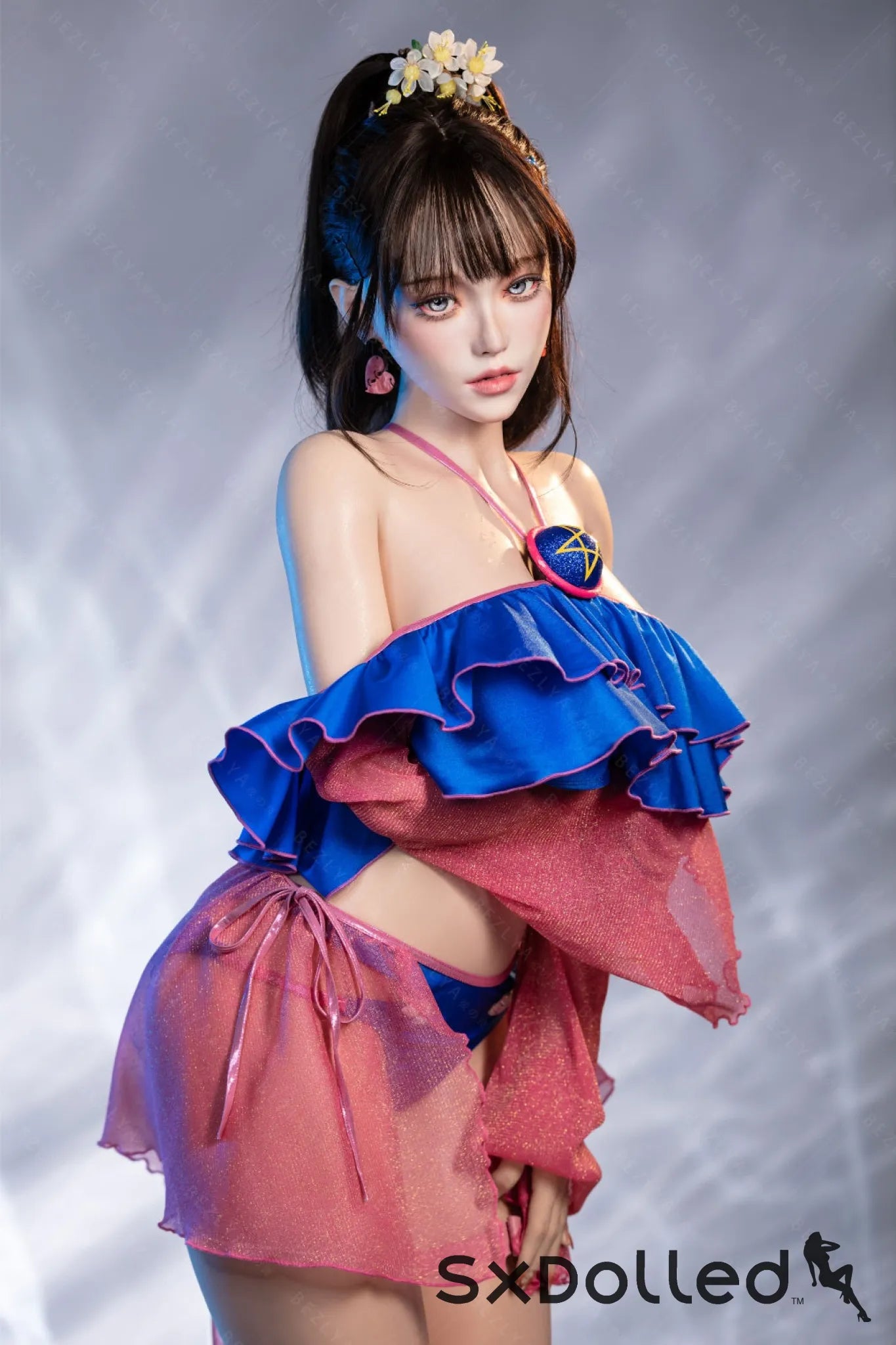 Nymphaea B (K Cup) (155cm) | Sexy Asian Swimsuit Sex Doll | Bezlya K Cup / 155cm / Brunette Sex Doll