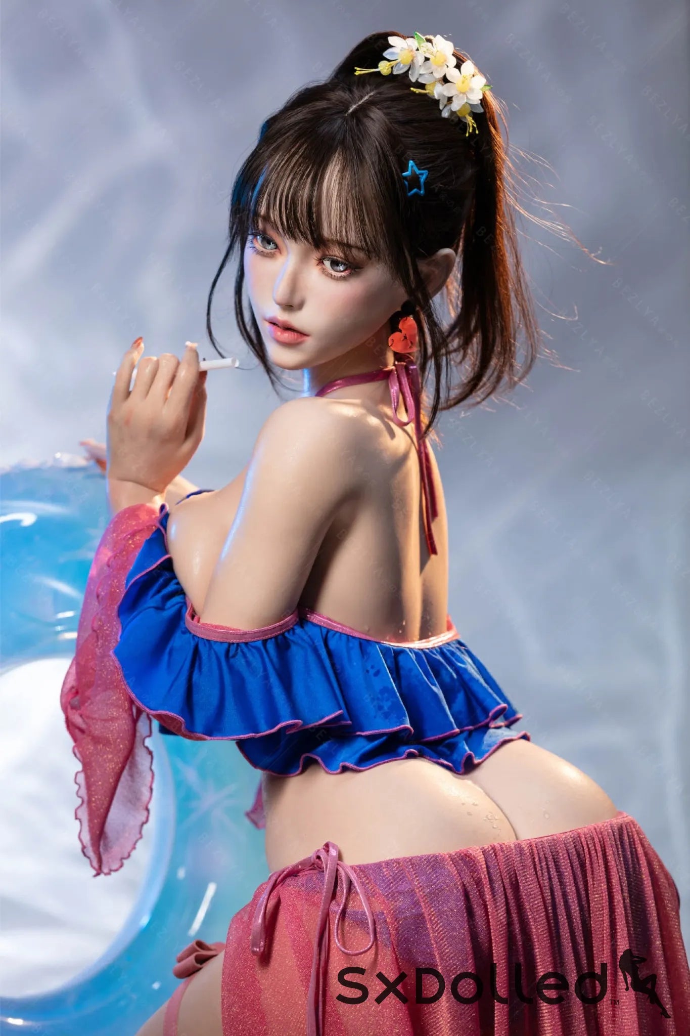 Nymphaea B (K Cup) (155cm) | Sexy Asian Swimsuit Sex Doll | Bezlya K Cup / 155cm / Brunette Sex Doll