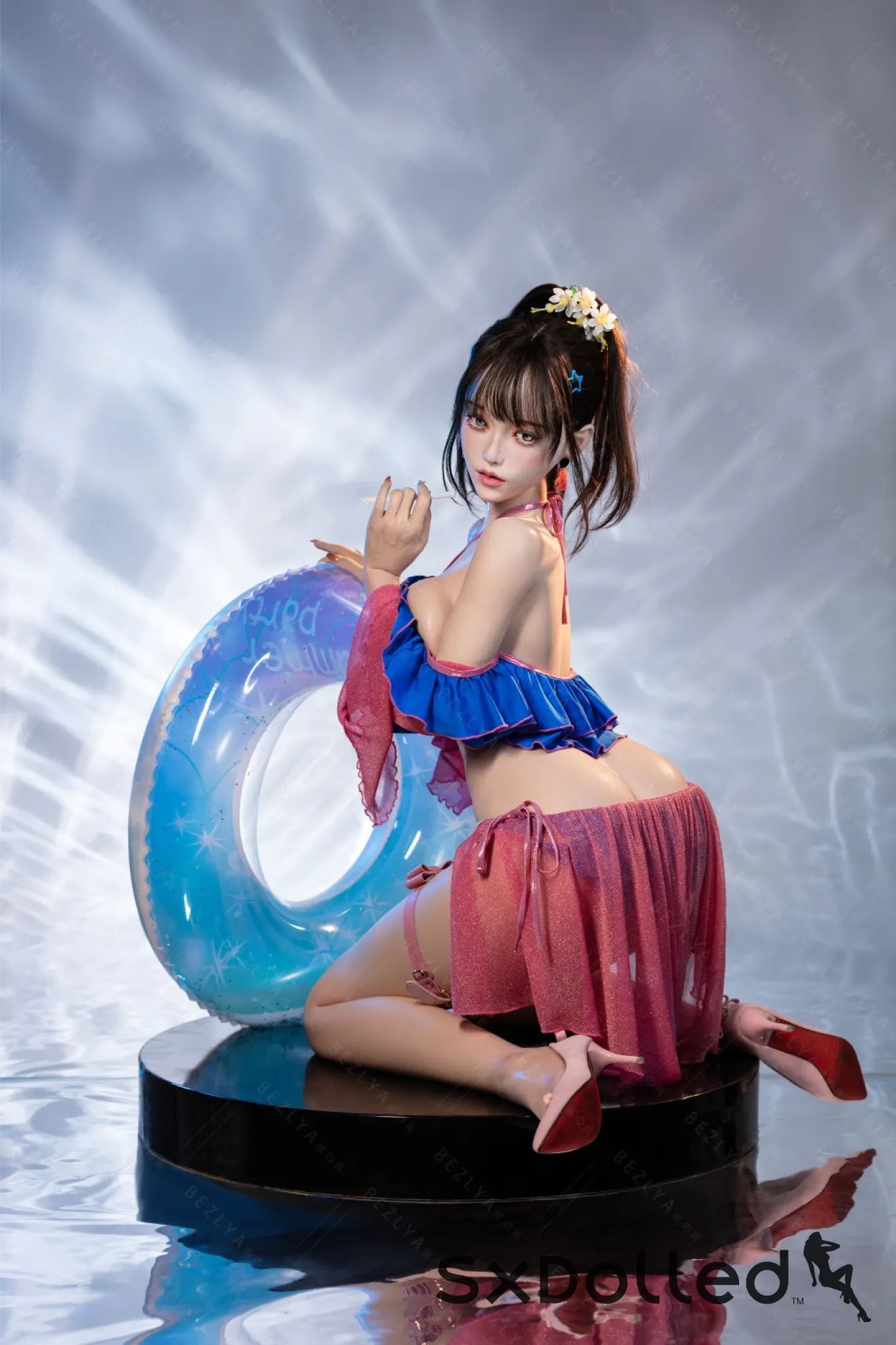 Nymphaea B (K Cup) (155cm) | Sexy Asian Swimsuit Sex Doll | Bezlya K Cup / 155cm / Brunette Sex Doll