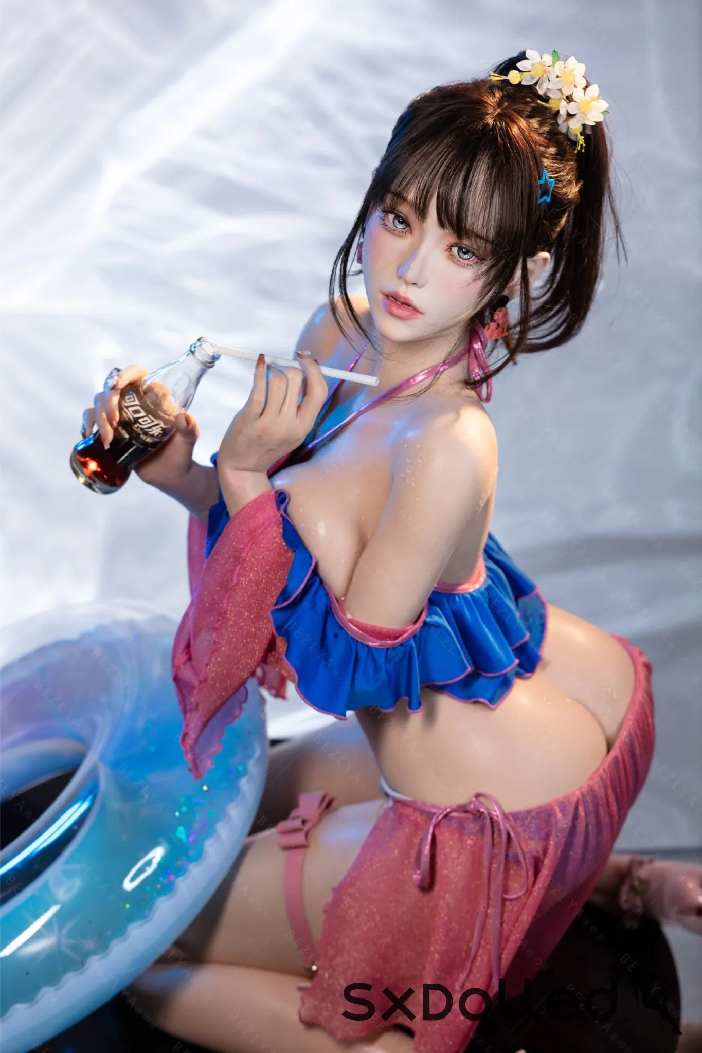 Nymphaea B (K Cup) (155cm) | Sexy Asian Swimsuit Sex Doll | Bezlya K Cup / 155cm / Brunette Sex Doll