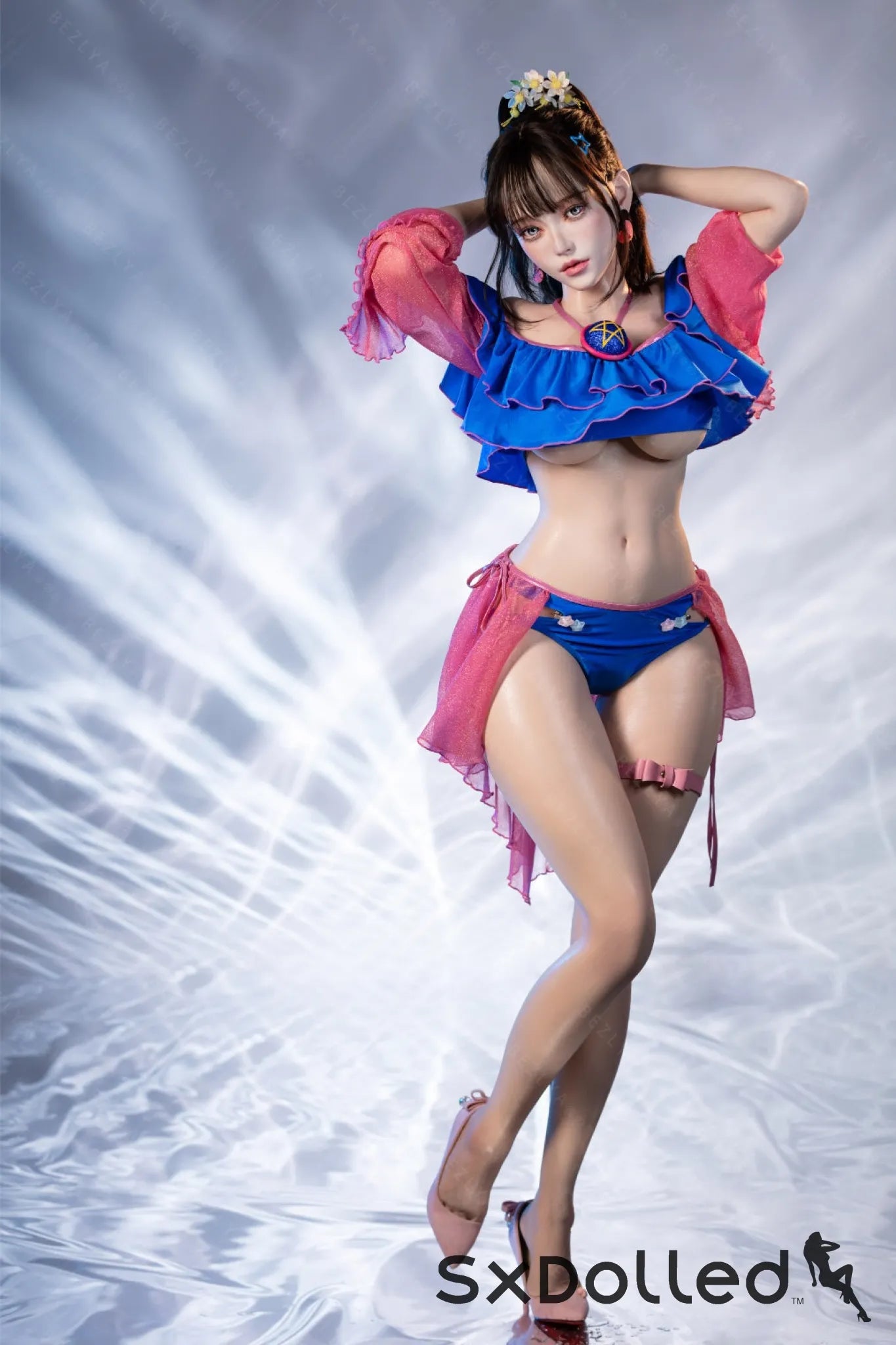 Nymphaea B (K Cup) (155cm) | Sexy Asian Swimsuit Sex Doll | Bezlya K Cup / 155cm / Brunette Sex Doll