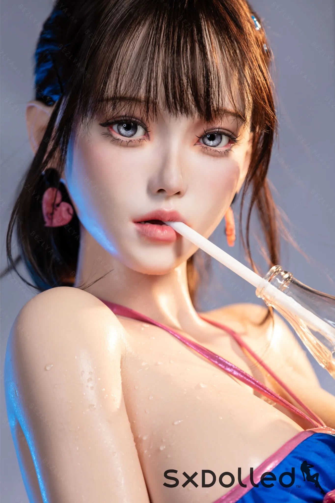 Nymphaea B (K Cup) (155cm) | Sexy Asian Swimsuit Sex Doll | Bezlya K Cup / 155cm / Brunette Sex Doll