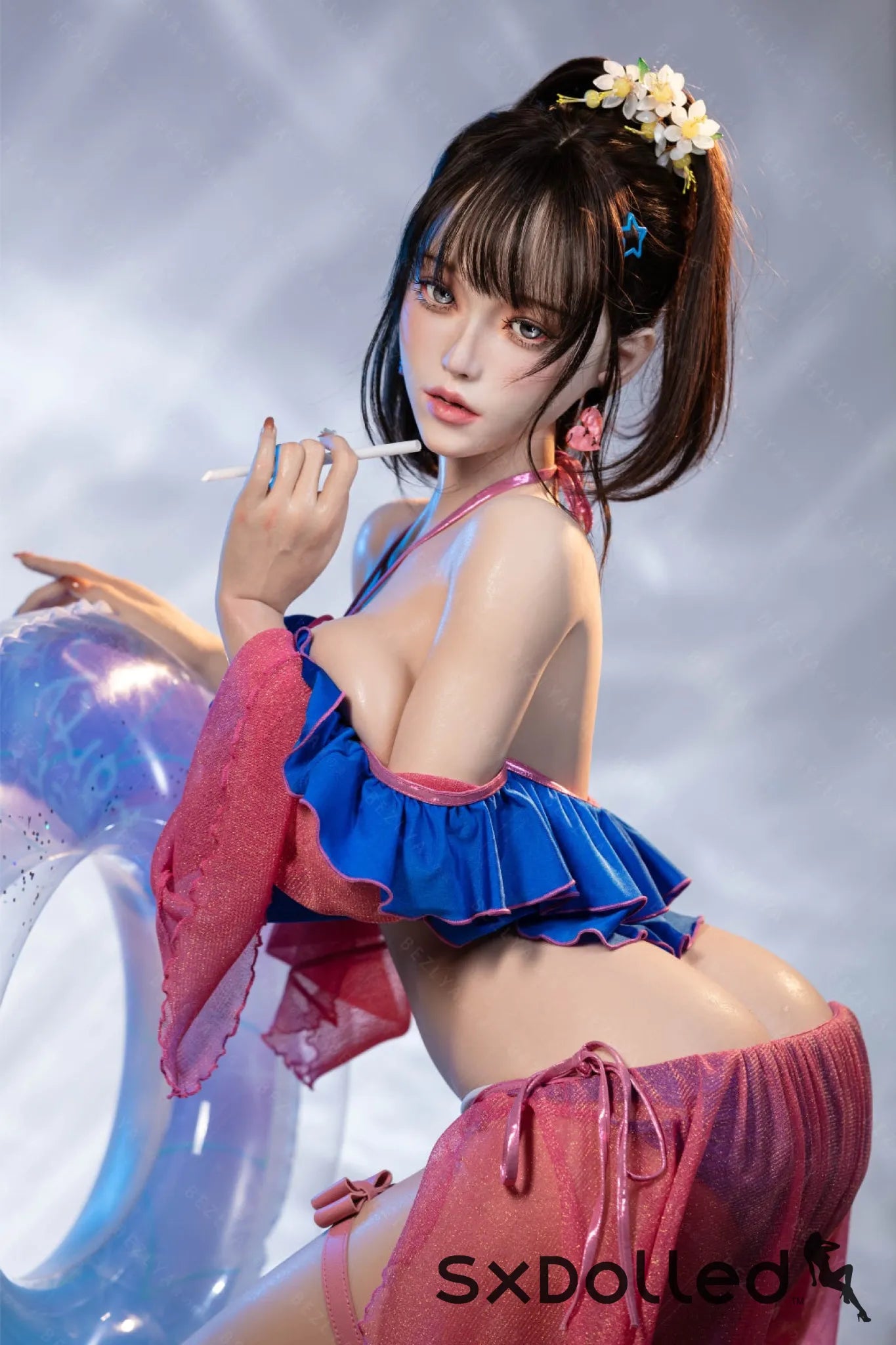 Nymphaea B (K Cup) (155cm) | Sexy Asian Swimsuit Sex Doll | Bezlya K Cup / 155cm / Brunette Sex Doll