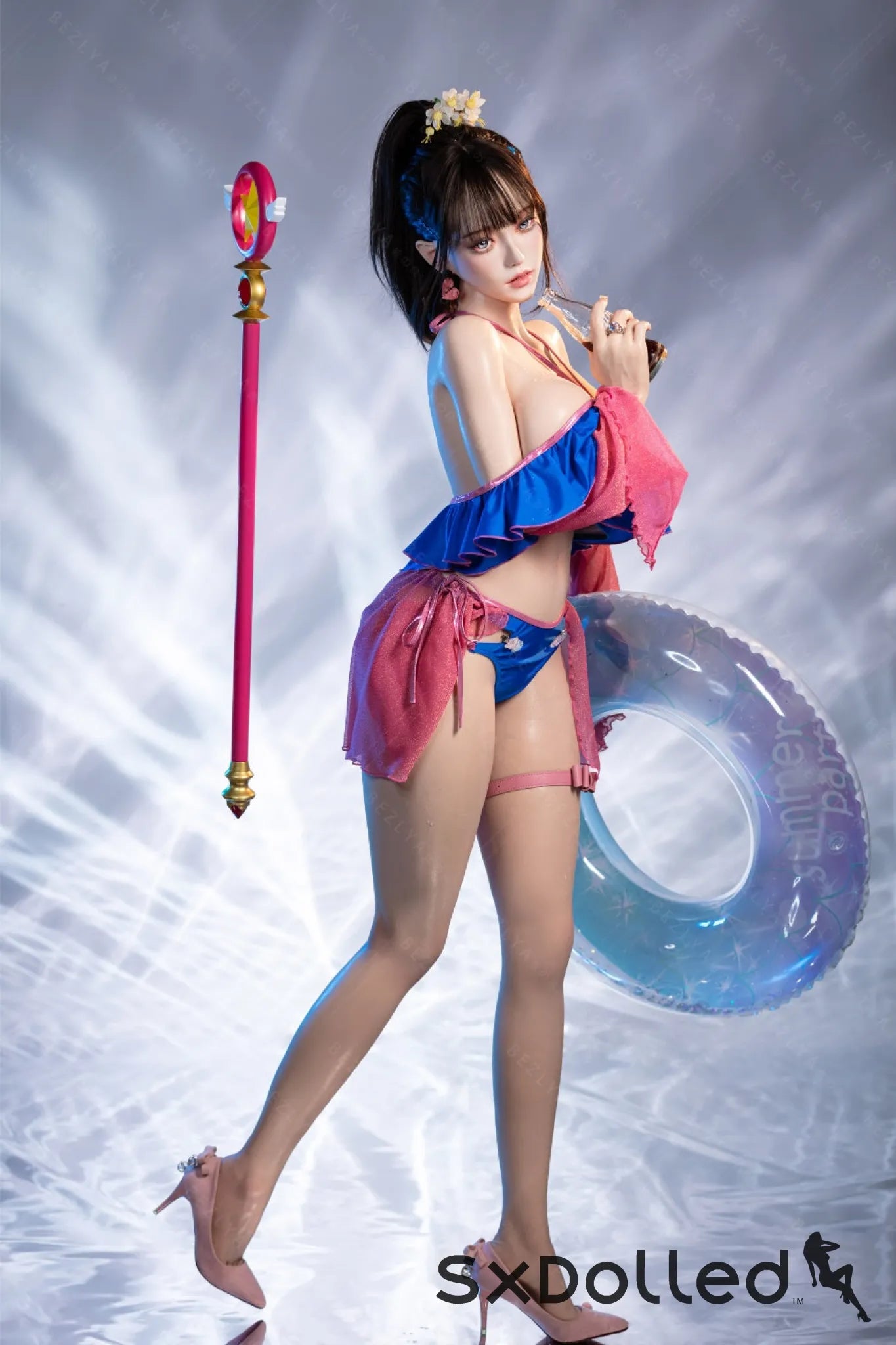 Nymphaea B (K Cup) (155cm) | Sexy Asian Swimsuit Sex Doll | Bezlya K Cup / 155cm / Brunette Sex Doll