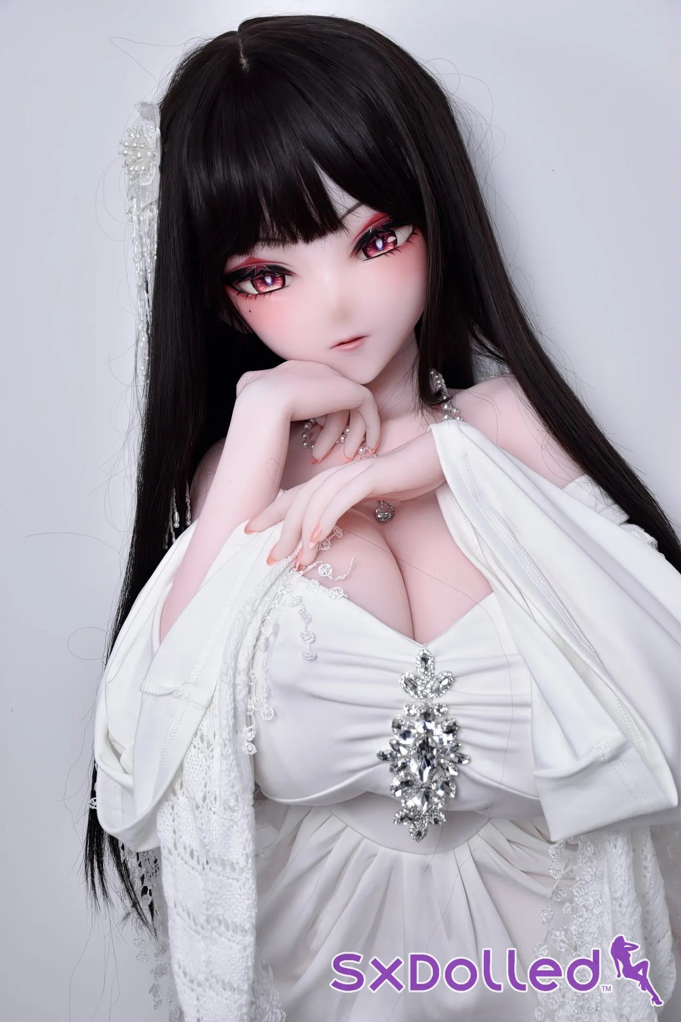 Ogata Maika (S-Cup) (163cm) | Elegant Anime Sex Doll | Elsa Babe - S-Cup / 163cm / Black - Sex Doll
