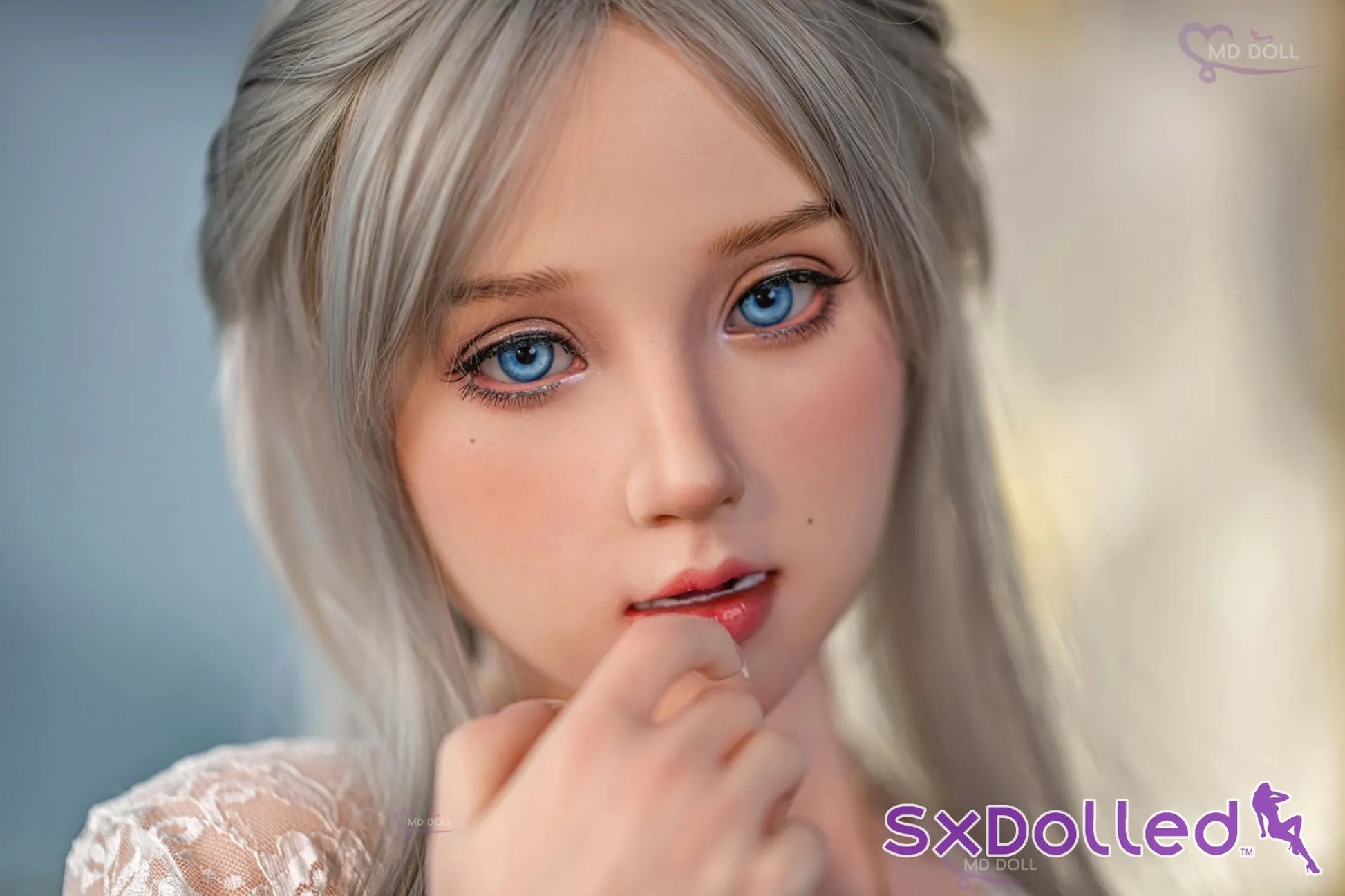 Olivia A (Q-Cup) (162cm) | Thick Caucasian Curvy Sex Doll | MD Doll Q-Cup / 162cm / Grey Sex Doll