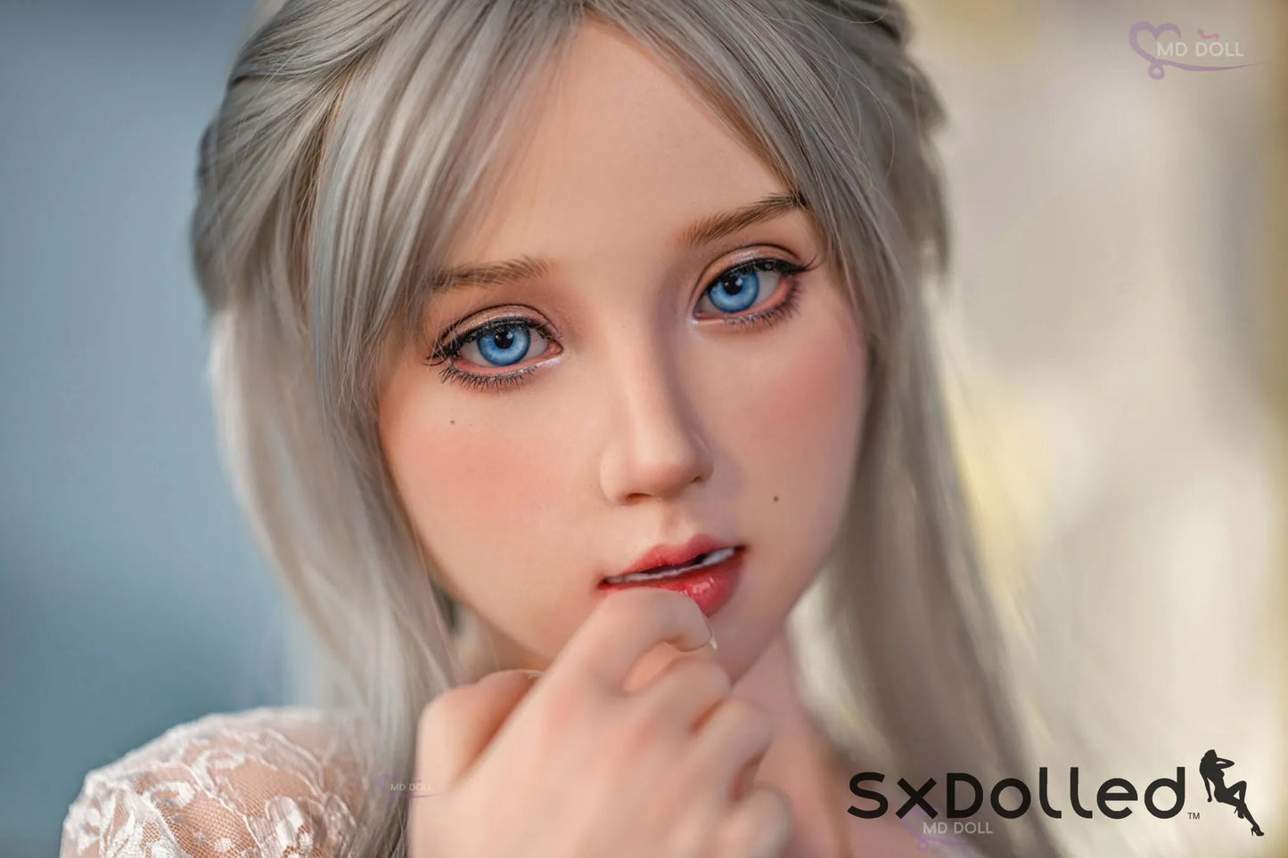 Olivia A (Q-Cup) (162cm) | Thick Caucasian Curvy Sex Doll | MD Doll Q-Cup / 162cm / Grey Sex Doll