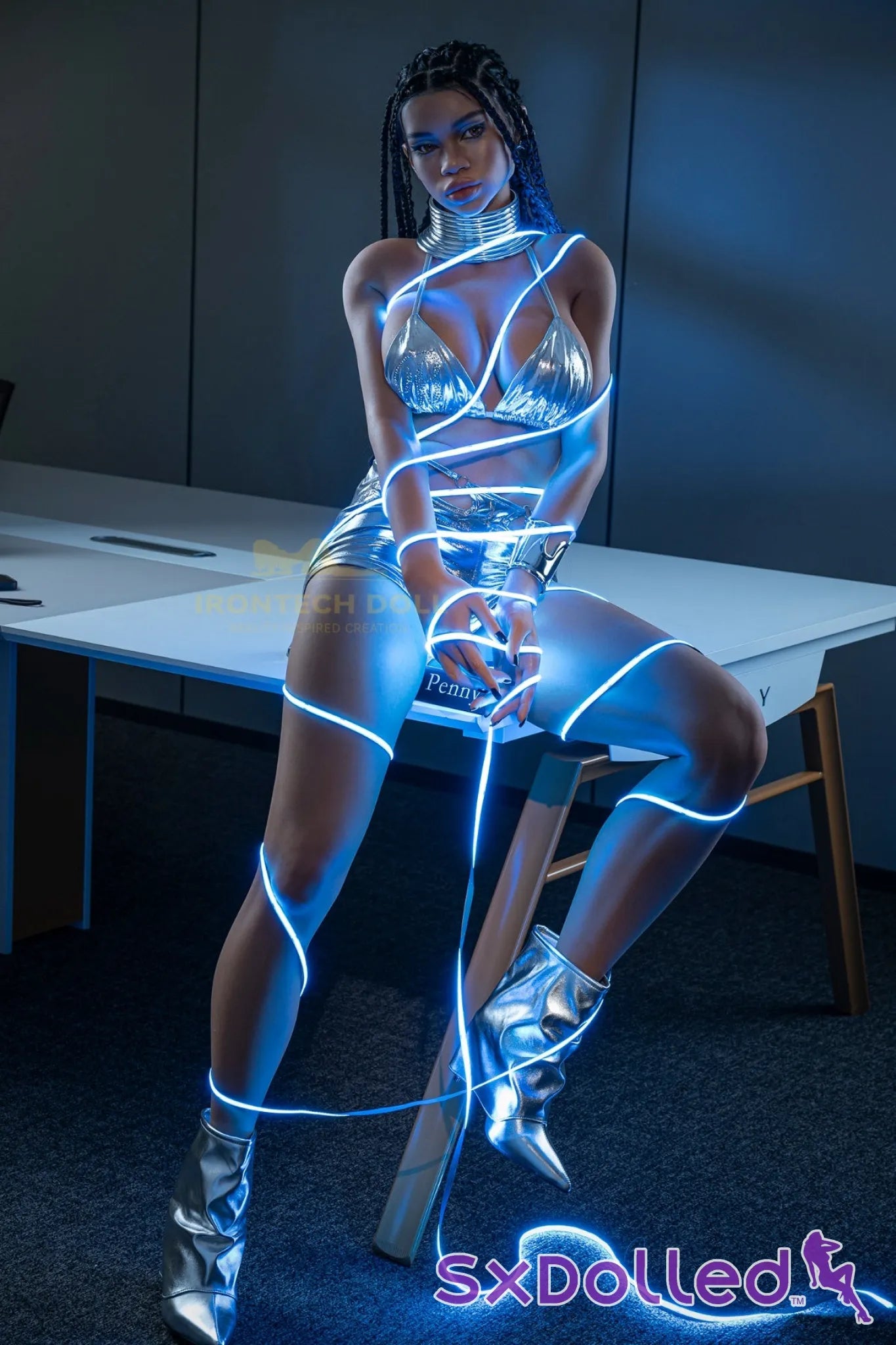 Penny C (H-Cup) (161cm) | Ebony Rave Girl Sex Doll | Irontech Doll H-Cup / 161cm / Black Sex Doll