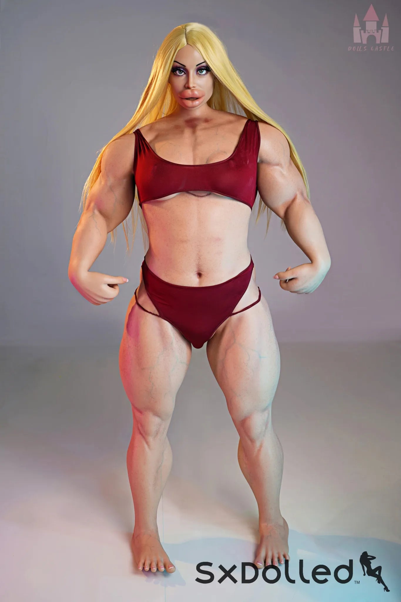 Priya B (B Cup) (160cm) | Bimbo Bodybuilder Sex Doll | Dolls Castle B Cup / 160cm / Blonde Sex Doll