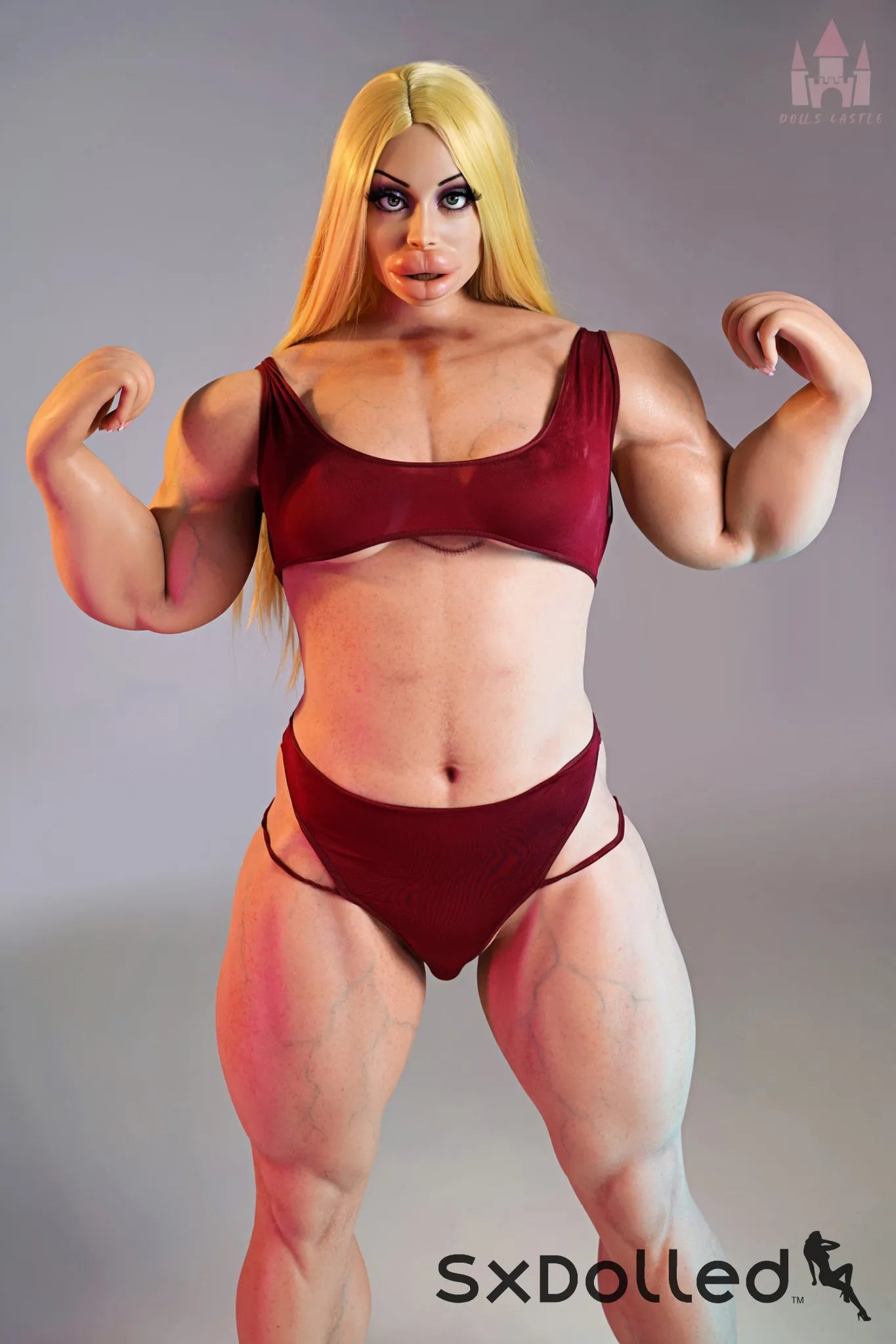 Priya B (B Cup) (160cm) | Bimbo Bodybuilder Sex Doll | Dolls Castle B Cup / 160cm / Blonde Sex Doll