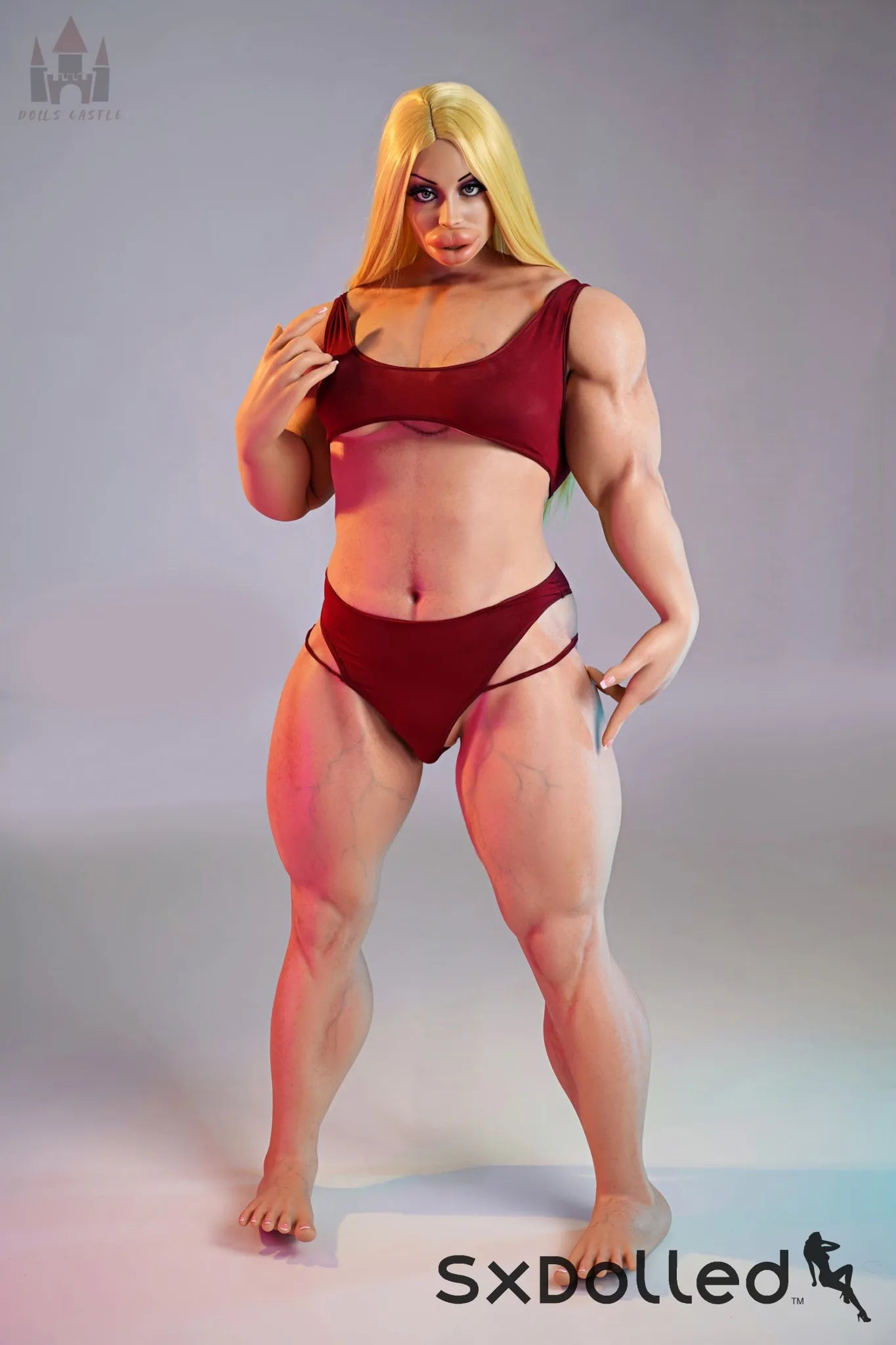 Priya B (B Cup) (160cm) | Bimbo Bodybuilder Sex Doll | Dolls Castle B Cup / 160cm / Blonde Sex Doll