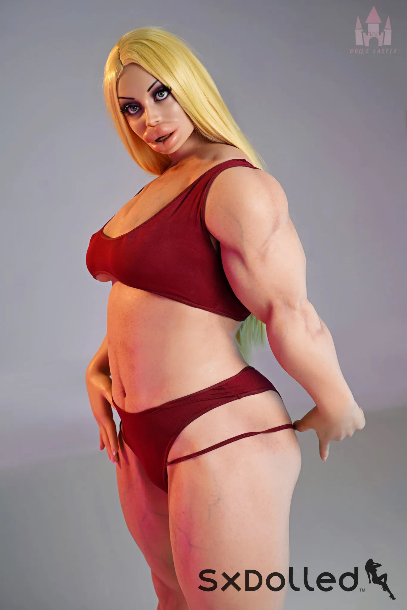 Priya B (B Cup) (160cm) | Bimbo Bodybuilder Sex Doll | Dolls Castle B Cup / 160cm / Blonde Sex Doll