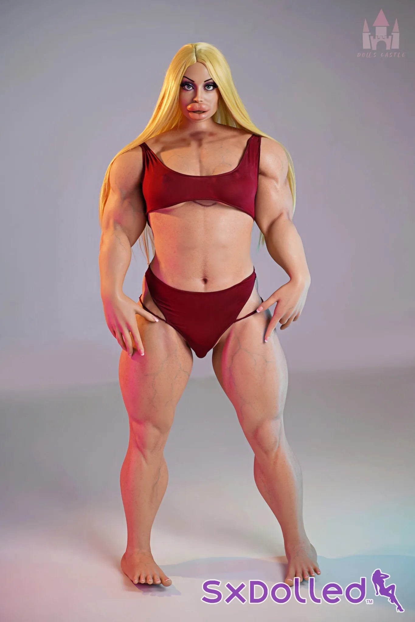 Priya B (B Cup) (160cm) | Bimbo Bodybuilder Sex Doll | Dolls Castle B Cup / 160cm / Blonde Sex Doll