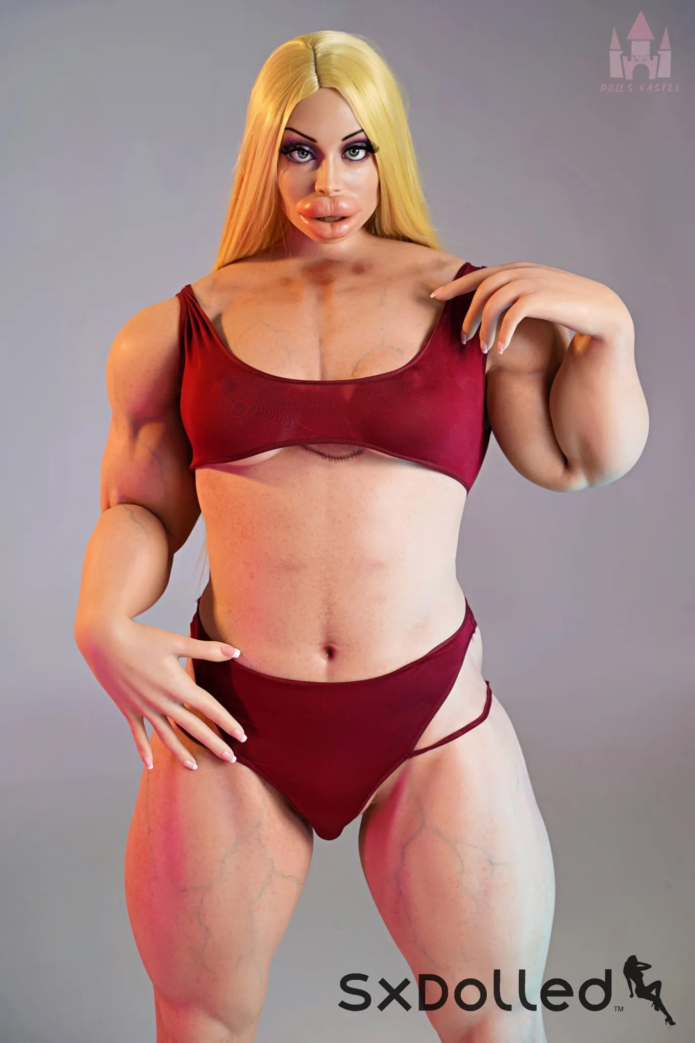 Priya B (B Cup) (160cm) | Bimbo Bodybuilder Sex Doll | Dolls Castle B Cup / 160cm / Blonde Sex Doll