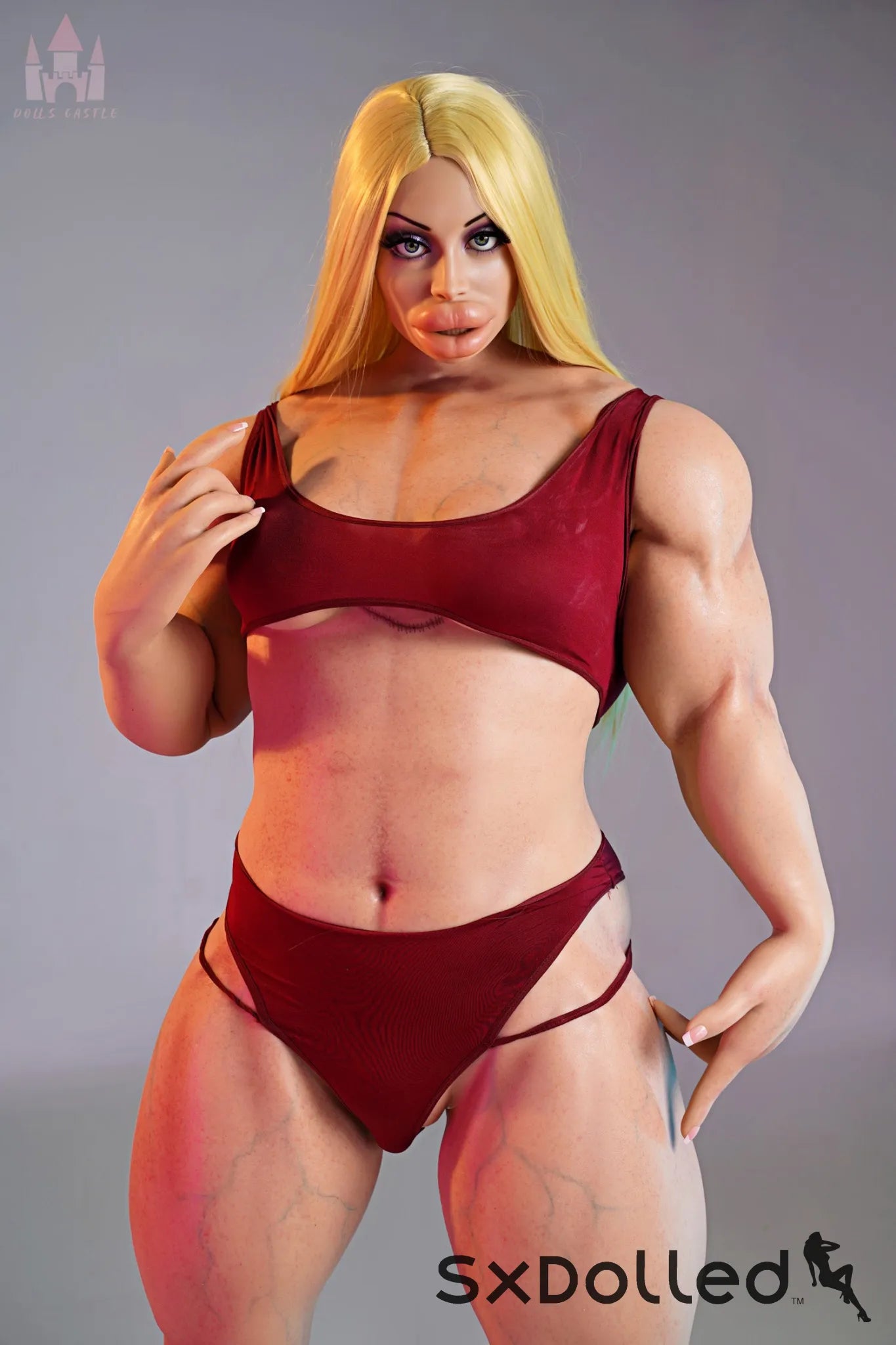 Priya B (B Cup) (160cm) | Bimbo Bodybuilder Sex Doll | Dolls Castle B Cup / 160cm / Blonde Sex Doll