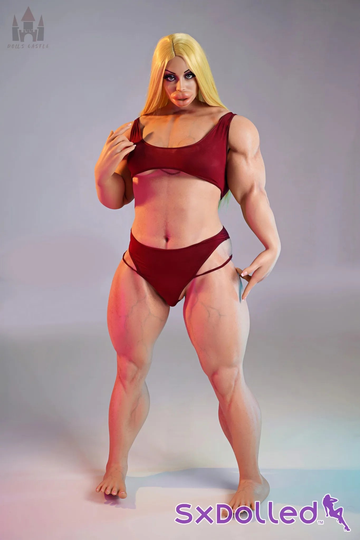 Priya B (B Cup) (160cm) | Bimbo Bodybuilder Sex Doll | Dolls Castle B Cup / 160cm / Blonde Sex Doll