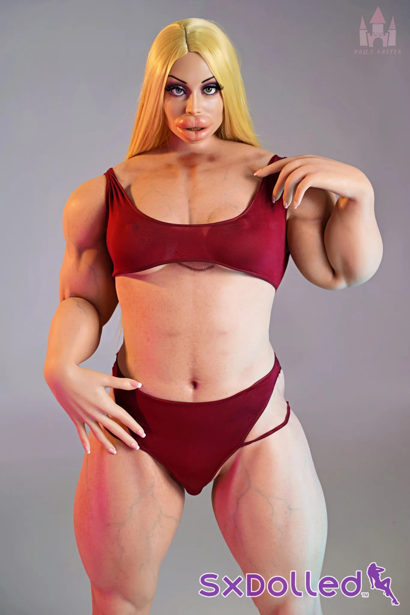 Priya B (B Cup) (160cm) | Bimbo Bodybuilder Sex Doll | Dolls Castle B Cup / 160cm / Blonde Sex Doll