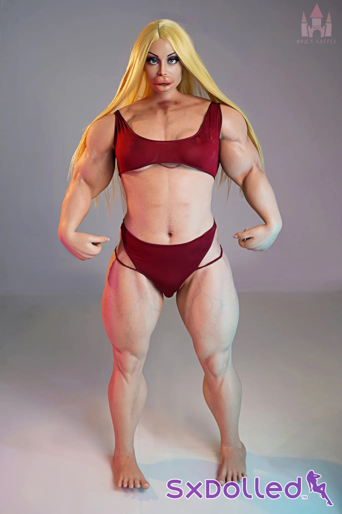 Priya B (B Cup) (160cm) | Bimbo Bodybuilder Sex Doll | Dolls Castle B Cup / 160cm / Blonde Sex Doll