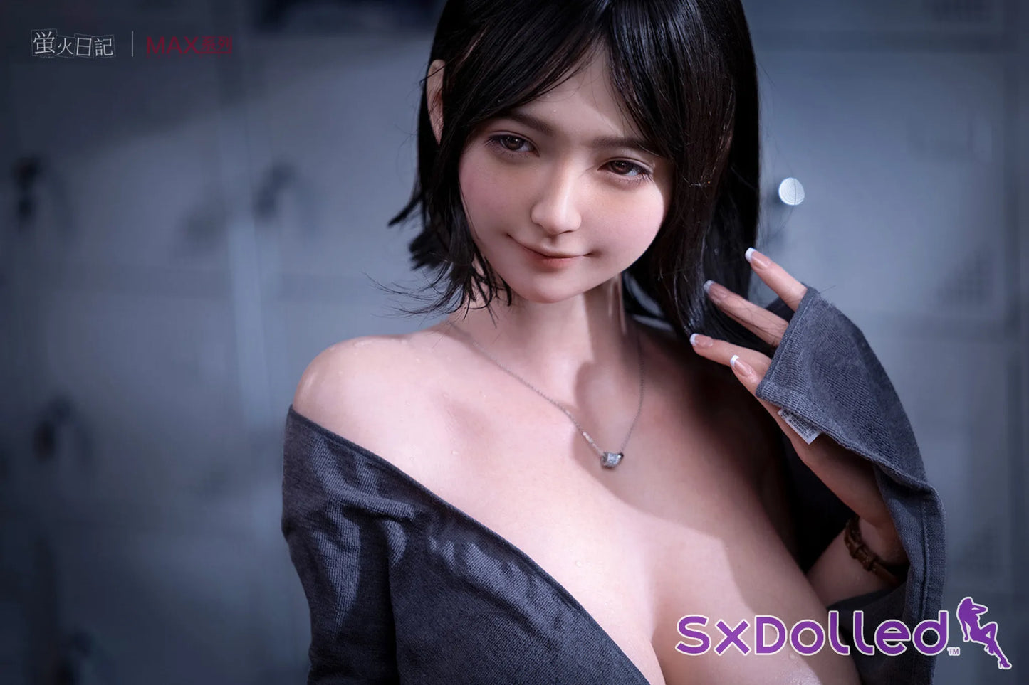 Qiandao C (I-Cup) (160cm) | Smiling Japanese Sex Doll | Firefly Diary | MAX Series - I-Cup / 160cm / Black - Sex Doll