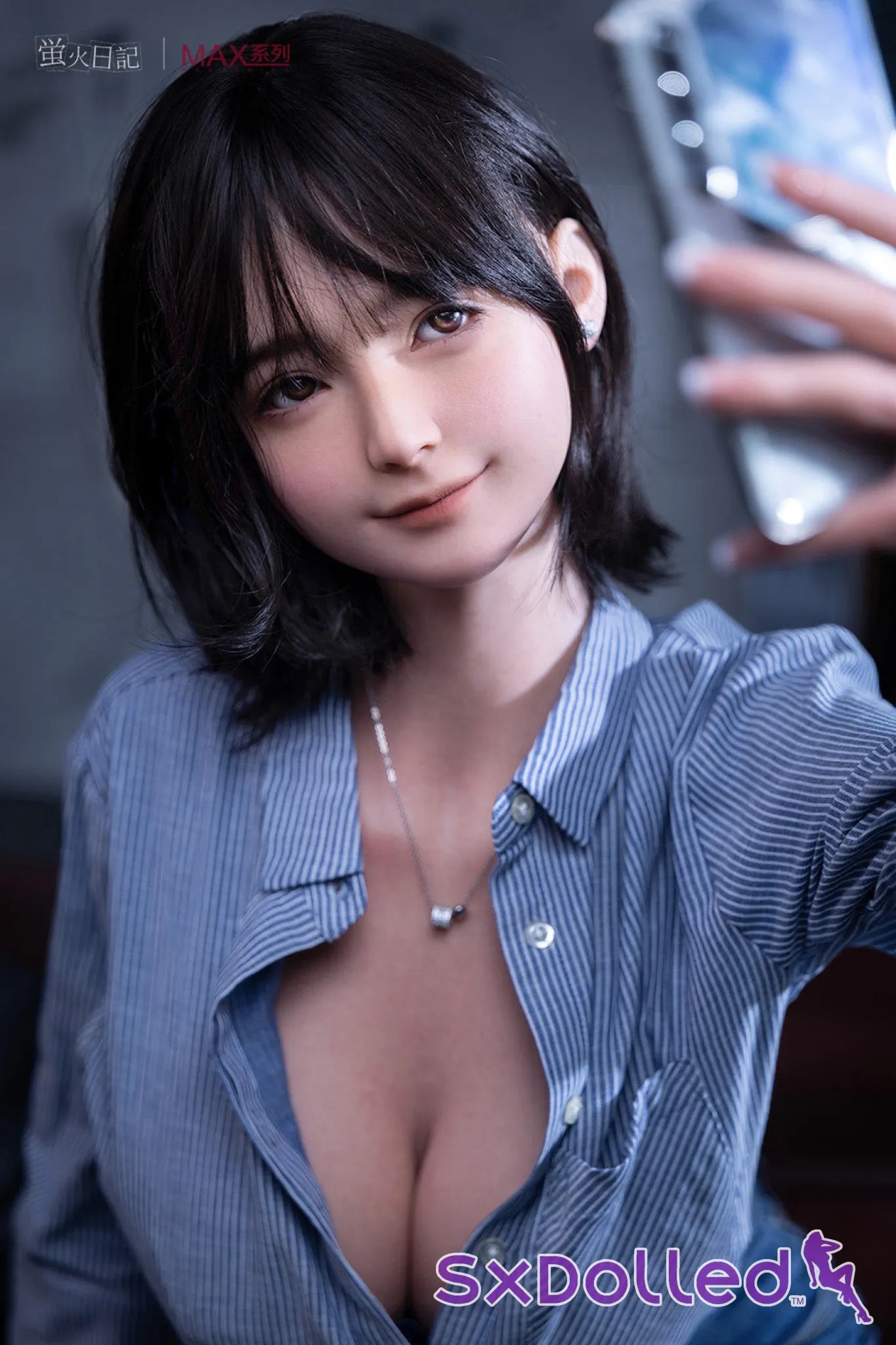 Qiandao C (I-Cup) (160cm) | Smiling Japanese Sex Doll | Firefly Diary | MAX Series - I-Cup / 160cm / Black - Sex Doll