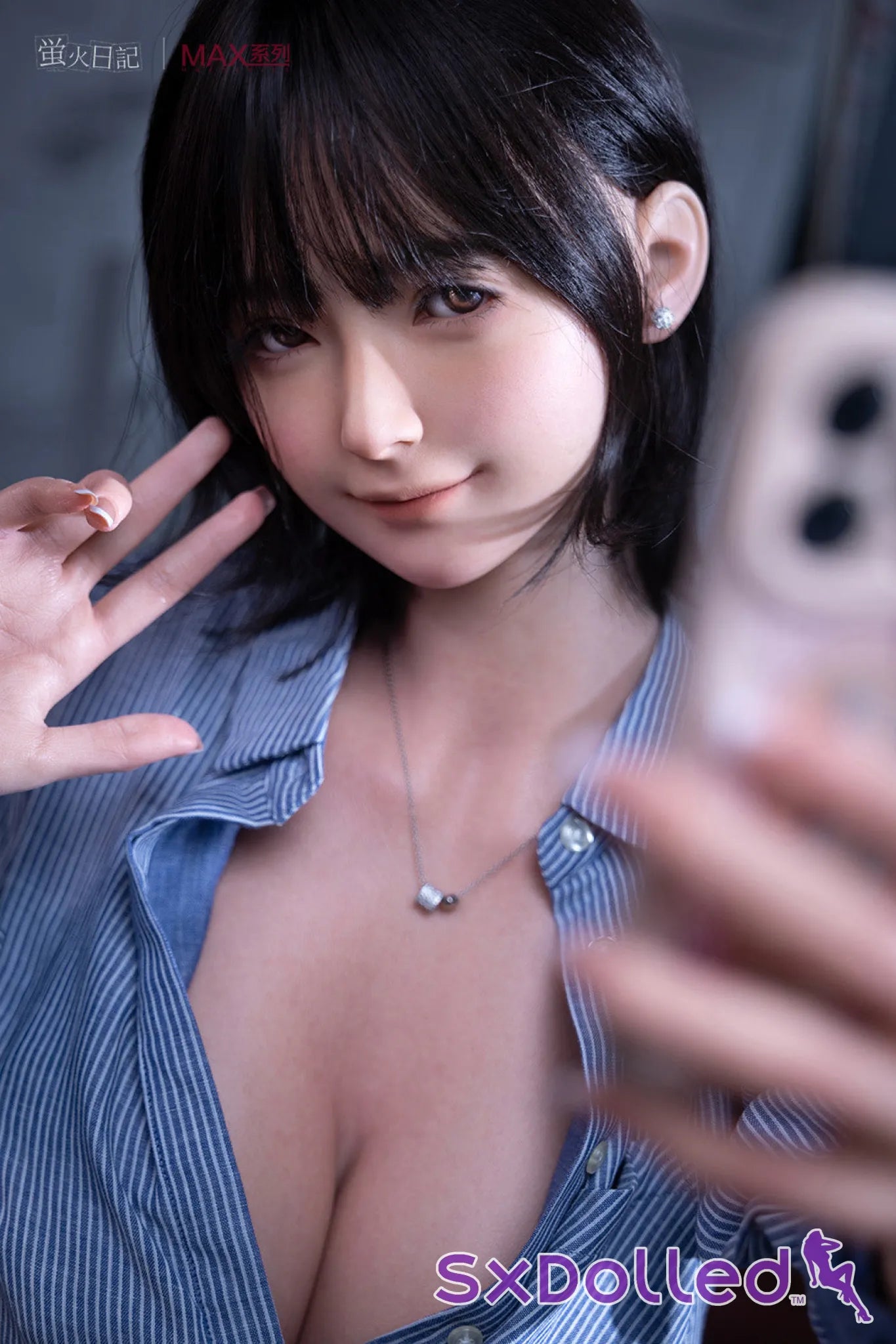 Qiandao C (I-Cup) (160cm) | Smiling Japanese Sex Doll | Firefly Diary | MAX Series - I-Cup / 160cm / Black - Sex Doll