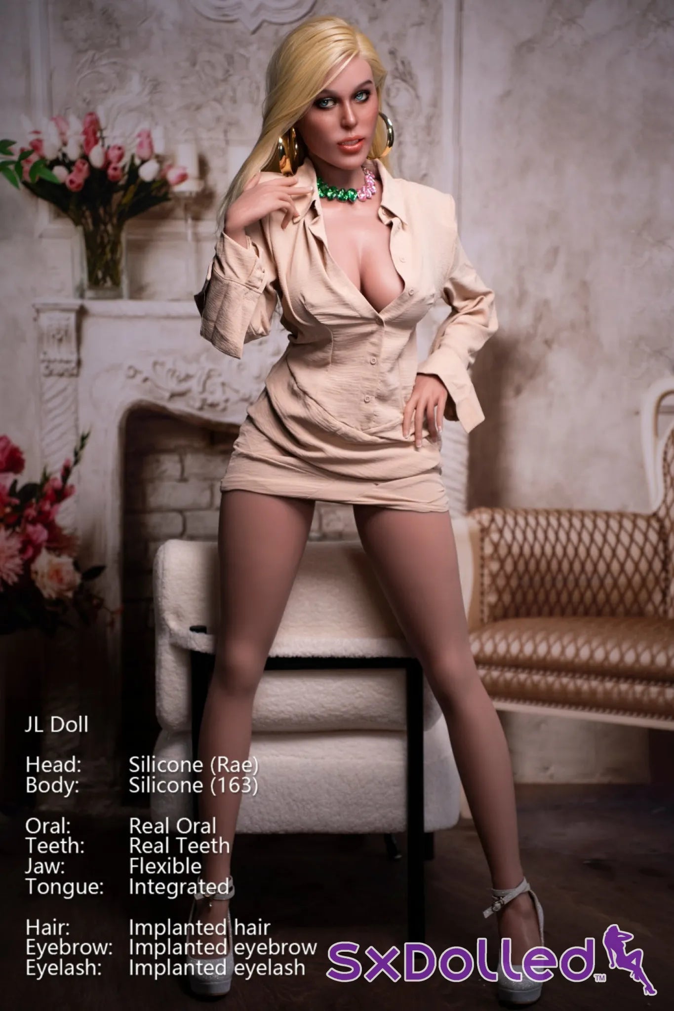 Rae A (I-Cup) (163cm) | Tanned Blonde Blue Eyed Sex Doll | Jarliet - I-Cup / 163cm / Blonde - Sex Doll