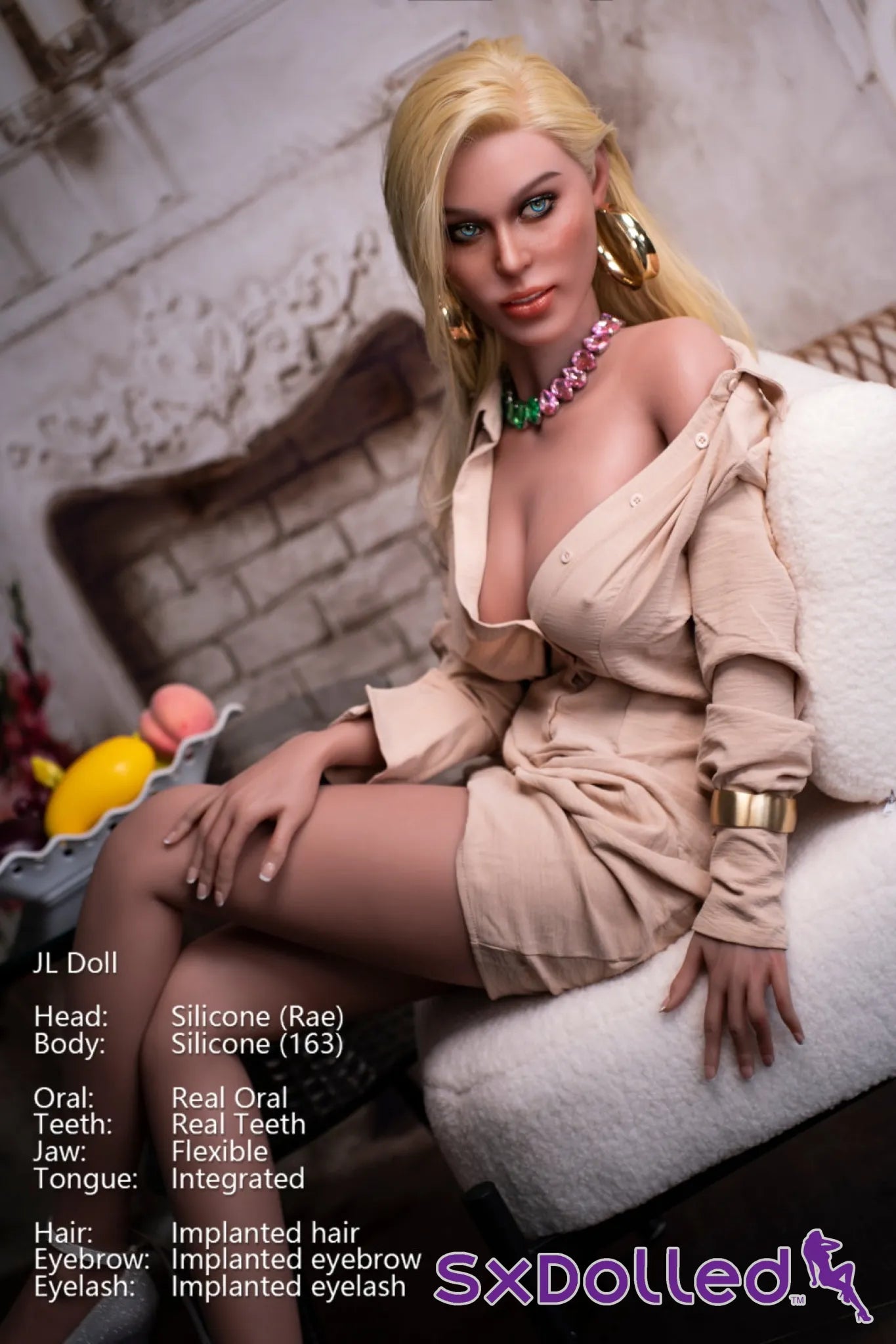 Rae A (I-Cup) (163cm) | Tanned Blonde Blue Eyed Sex Doll | Jarliet - I-Cup / 163cm / Blonde - Sex Doll