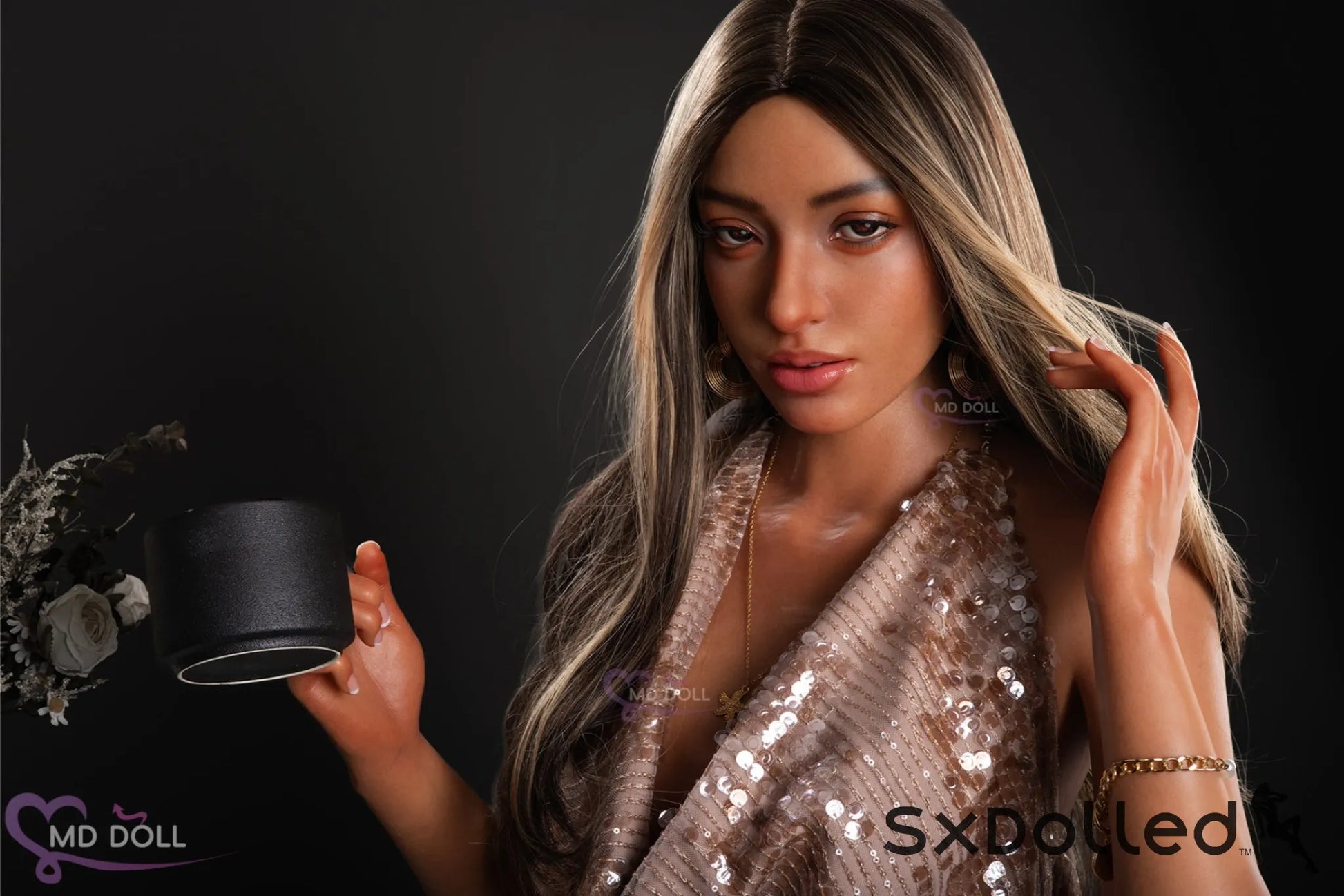 Rebeka (D Cup) (166cm) | Brunette Perky Latina Sex Doll | MD Doll D Cup / 166cm / Brunette Sex Doll