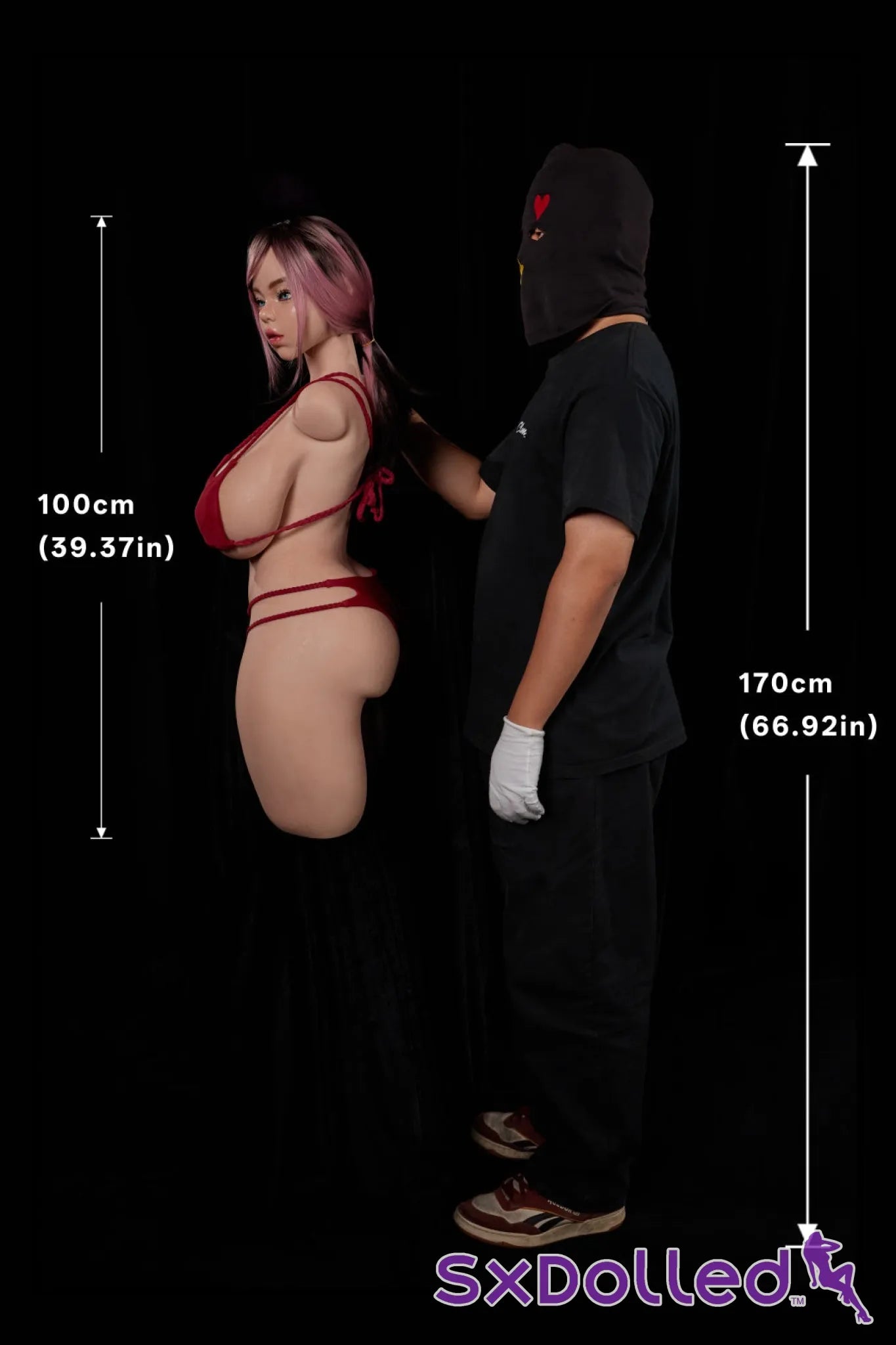 Rhea C (K-Cup) (100cm) | Soft Face Thick Sex Doll Torso | Climax Doll - K-Cup / 100cm / Ombre - Sex Torso