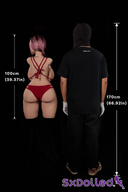 Rhea C (K-Cup) (100cm) | Soft Face Thick Sex Doll Torso | Climax Doll - K-Cup / 100cm / Ombre - Sex Torso