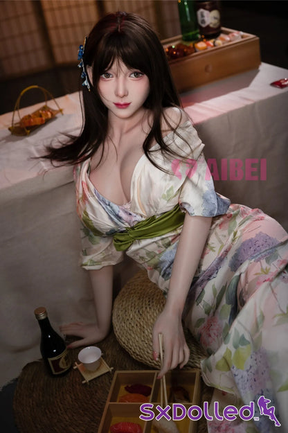 Rika A (E-Cup) (167cm) | Kimono Asian Sex Doll | Aibei Doll E-Cup / 167cm / Brunette Sex Doll