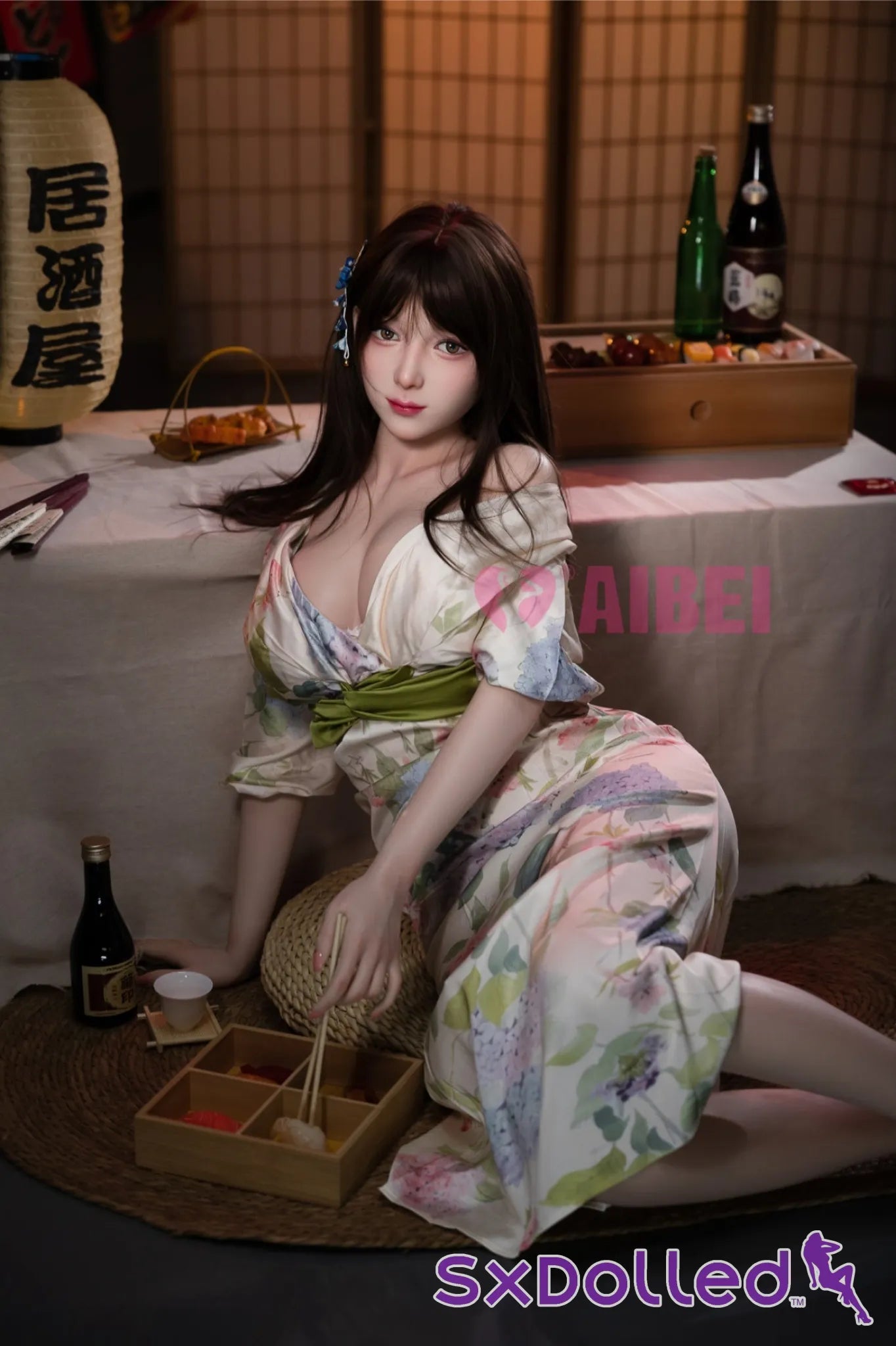 Rika A (E-Cup) (167cm) | Kimono Asian Sex Doll | Aibei Doll E-Cup / 167cm / Brunette Sex Doll