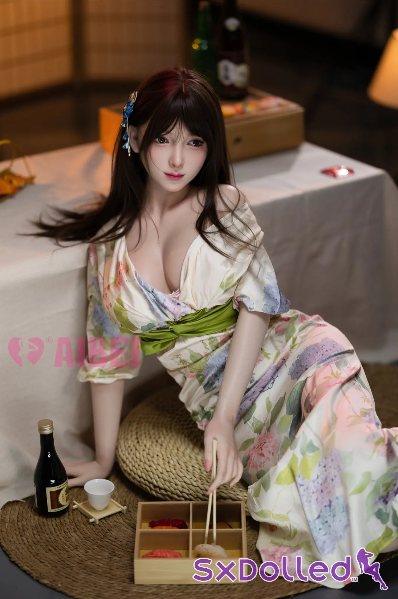 Rika A (E-Cup) (167cm) | Kimono Asian Sex Doll | Aibei Doll E-Cup / 167cm / Brunette Sex Doll