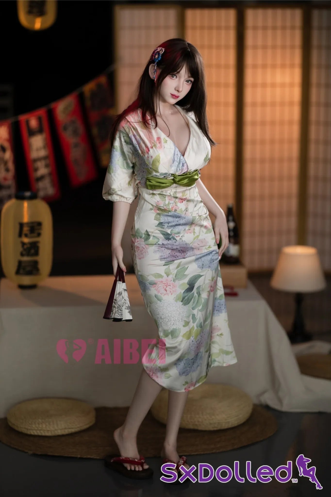 Rika A (E-Cup) (167cm) | Kimono Asian Sex Doll | Aibei Doll E-Cup / 167cm / Brunette Sex Doll