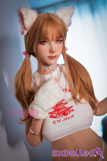 Rika A (F-Cup) (158cm) | Blonde Kitty Cosplay Sex Doll | Aibei Doll F-Cup / 158cm / Blonde Sex Doll
