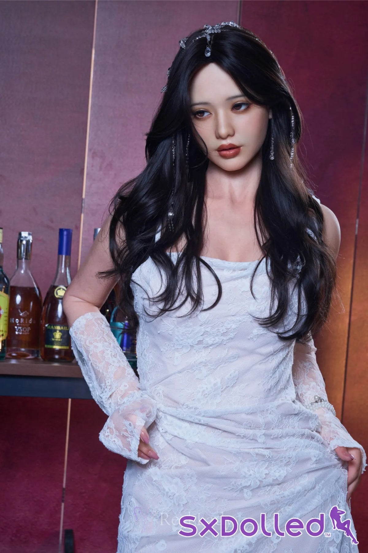Rina C (F-Cup) (170cm) | Midnight Diamond Darling Sex Doll | Real Lady - F-Cup / 170cm / Black - Sex Doll