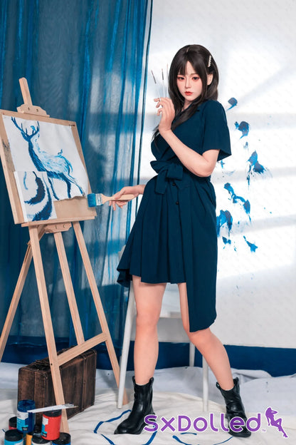 Ritsuko (E-Cup) (162cm) | Brunette Silicone Japanese Sex Doll | AITIA E-Cup / 162cm / Brunette Sex Doll