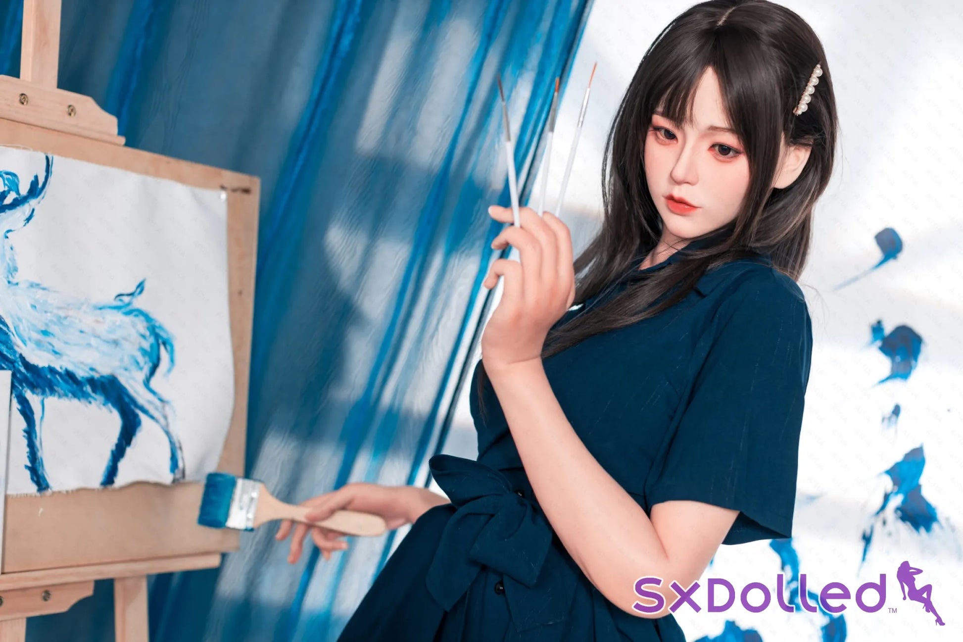 Ritsuko (E-Cup) (162cm) | Brunette Silicone Japanese Sex Doll | AITIA E-Cup / 162cm / Brunette Sex Doll