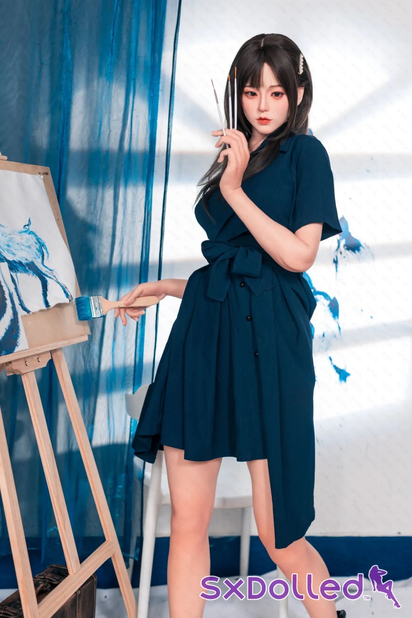 Ritsuko (E-Cup) (162cm) | Brunette Silicone Japanese Sex Doll | AITIA E-Cup / 162cm / Brunette Sex Doll