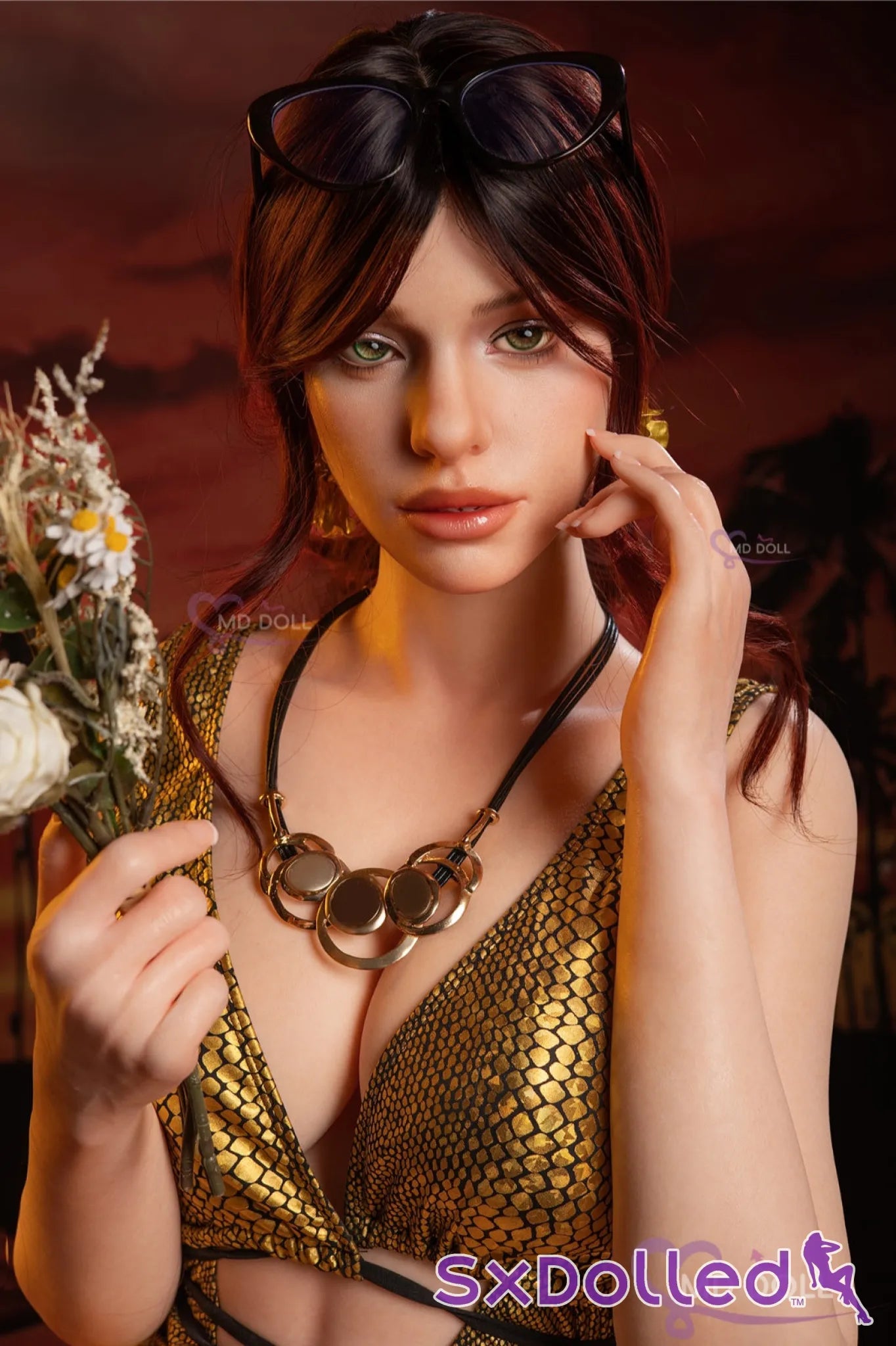 Rose B (D-Cup) (166cm) | Brunette Caucasian Sex Doll | MD Doll D-Cup / 166cm / Brunette Sex Doll