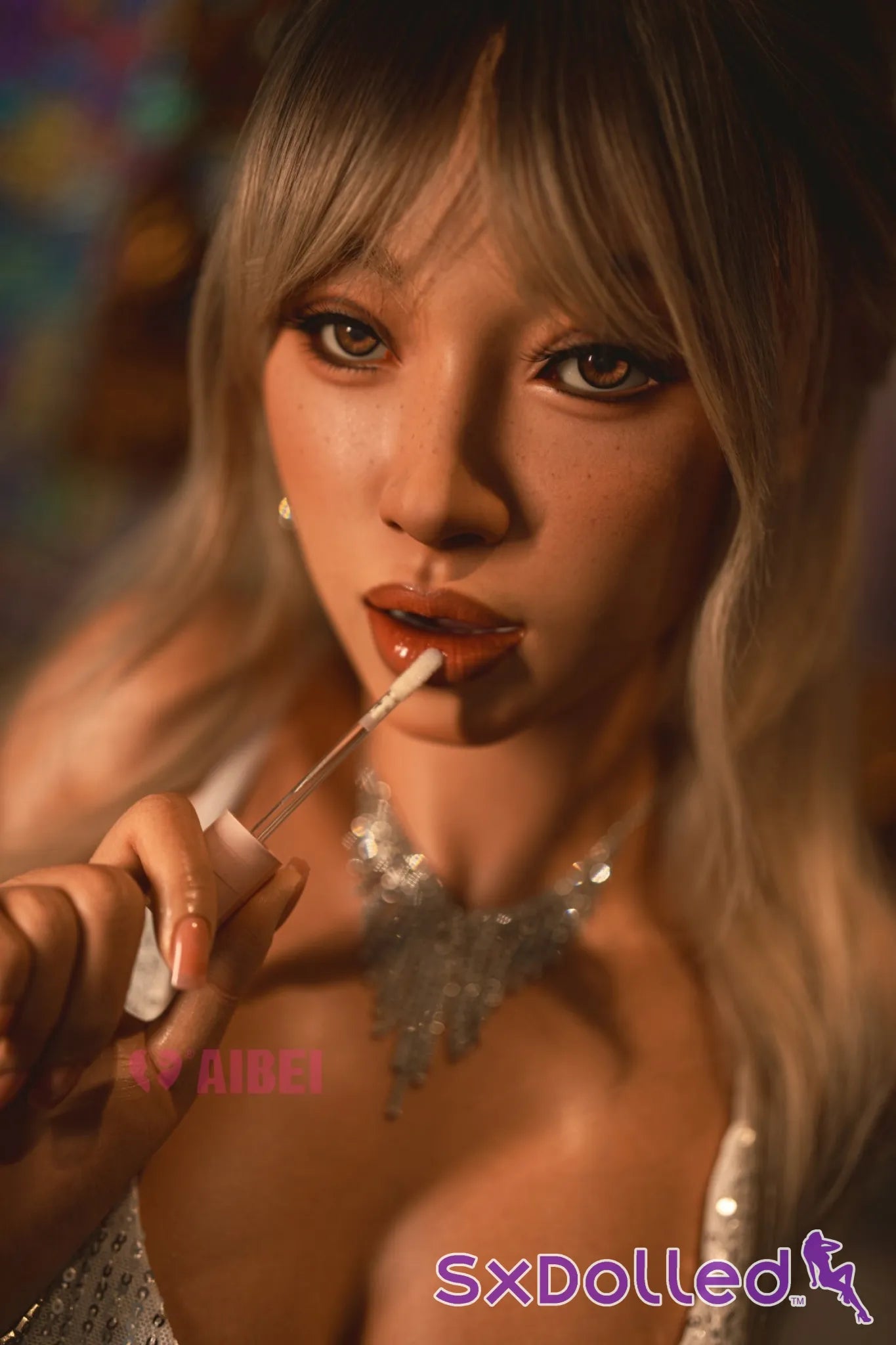 Roxy C (F-Cup) (150cm) | Freckled Ebony Sex Doll | Aibei Doll - F-Cup / 150cm / Ombre - Sex Doll
